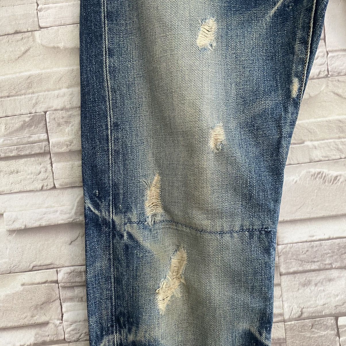 Eternal Japanese ETERNAL Distressed Repaired Jeans Size US 31 - 7 Thumbnail