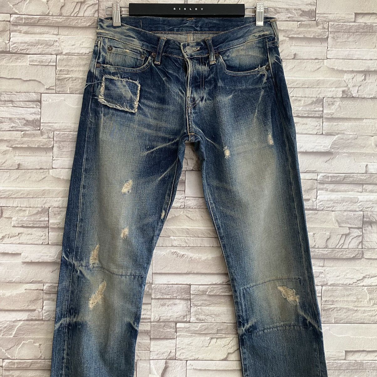 Eternal Japanese ETERNAL Distressed Repaired Jeans Size US 31 - 4 Thumbnail