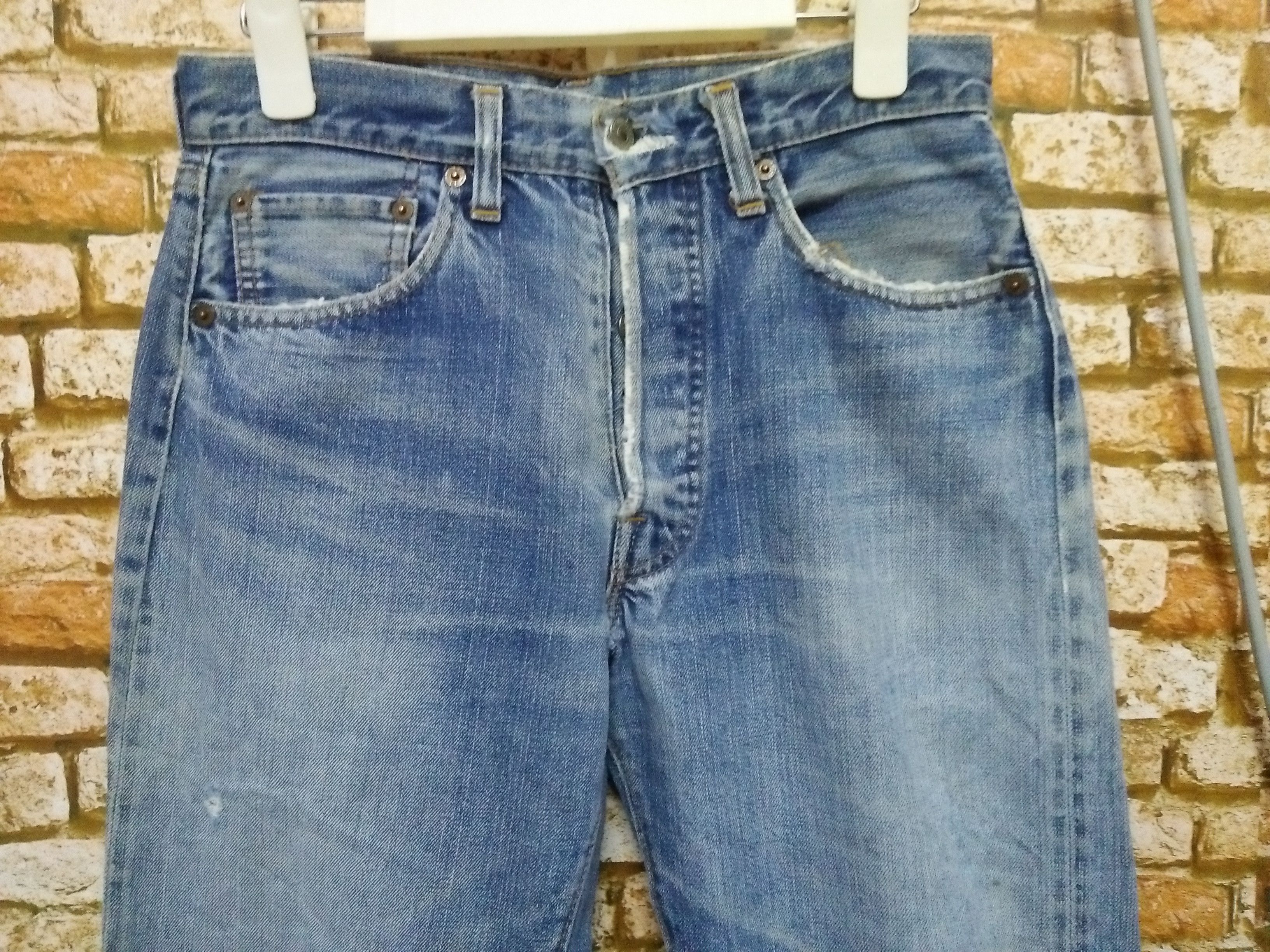 Levi's × Vintage 70s LEVIS 501 JEANS SELVEDGE USA #6 SINGLE STITCH (A877) Size US 29 - 2 Thumbnail