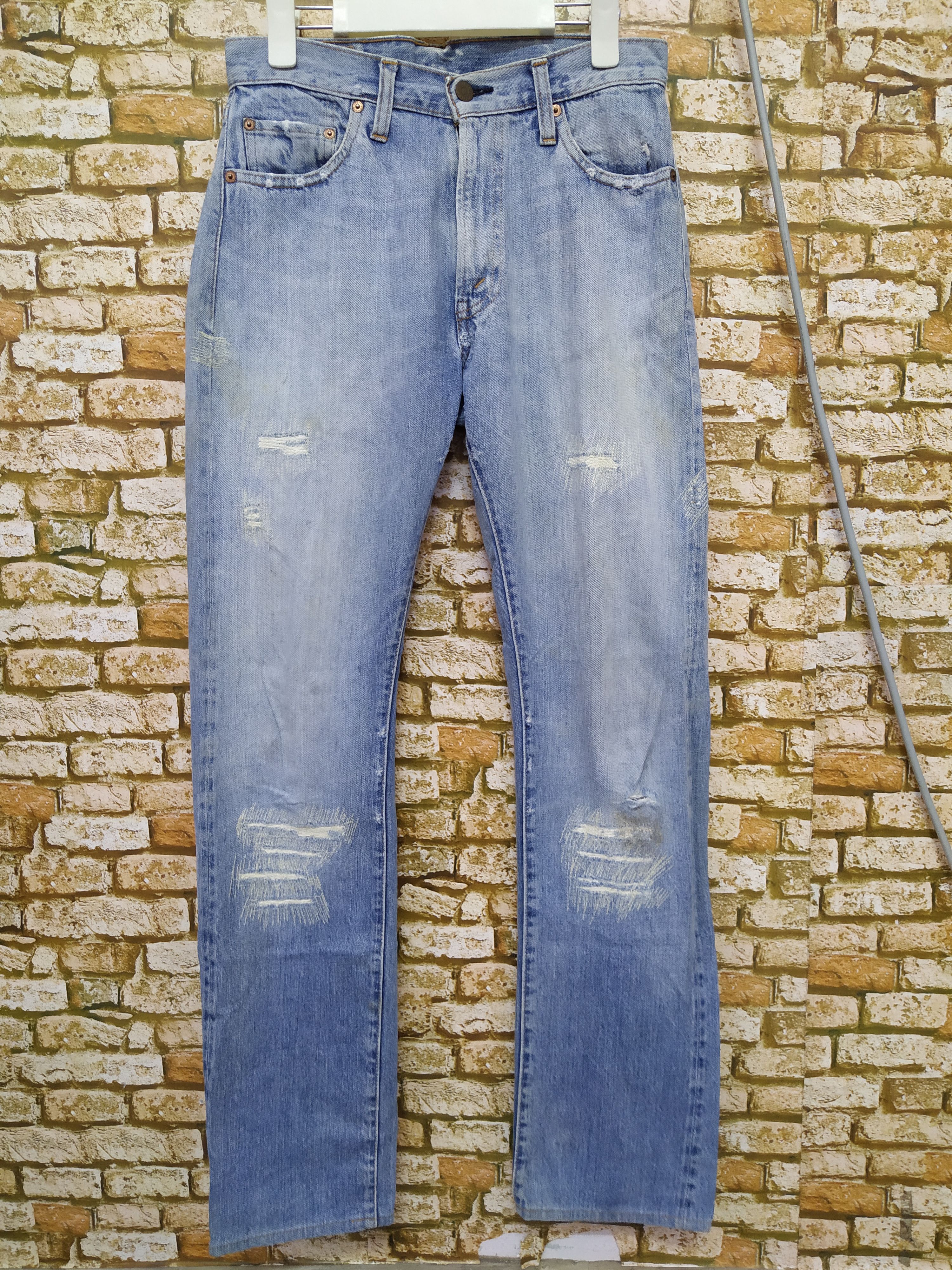 Levi's × Vintage 90s LEVIS 501 BIG E DENIM SELVEDGE 555 USA (B259) Size US 30 / EU 46 - 2 Thumbnail