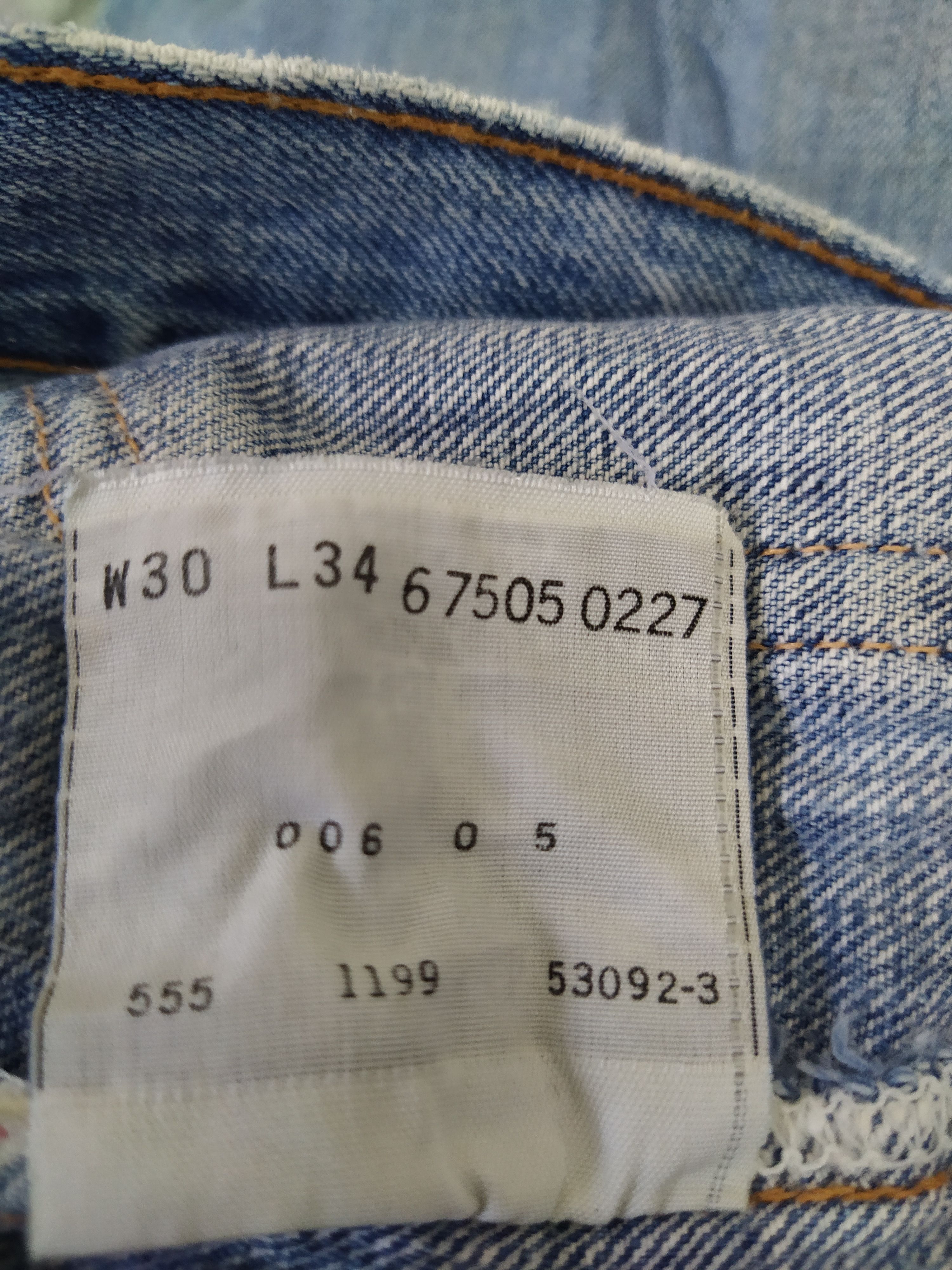 Levi's × Vintage 90s LEVIS 501 BIG E DENIM SELVEDGE 555 USA (B259) Size US 30 / EU 46 - 13 Thumbnail