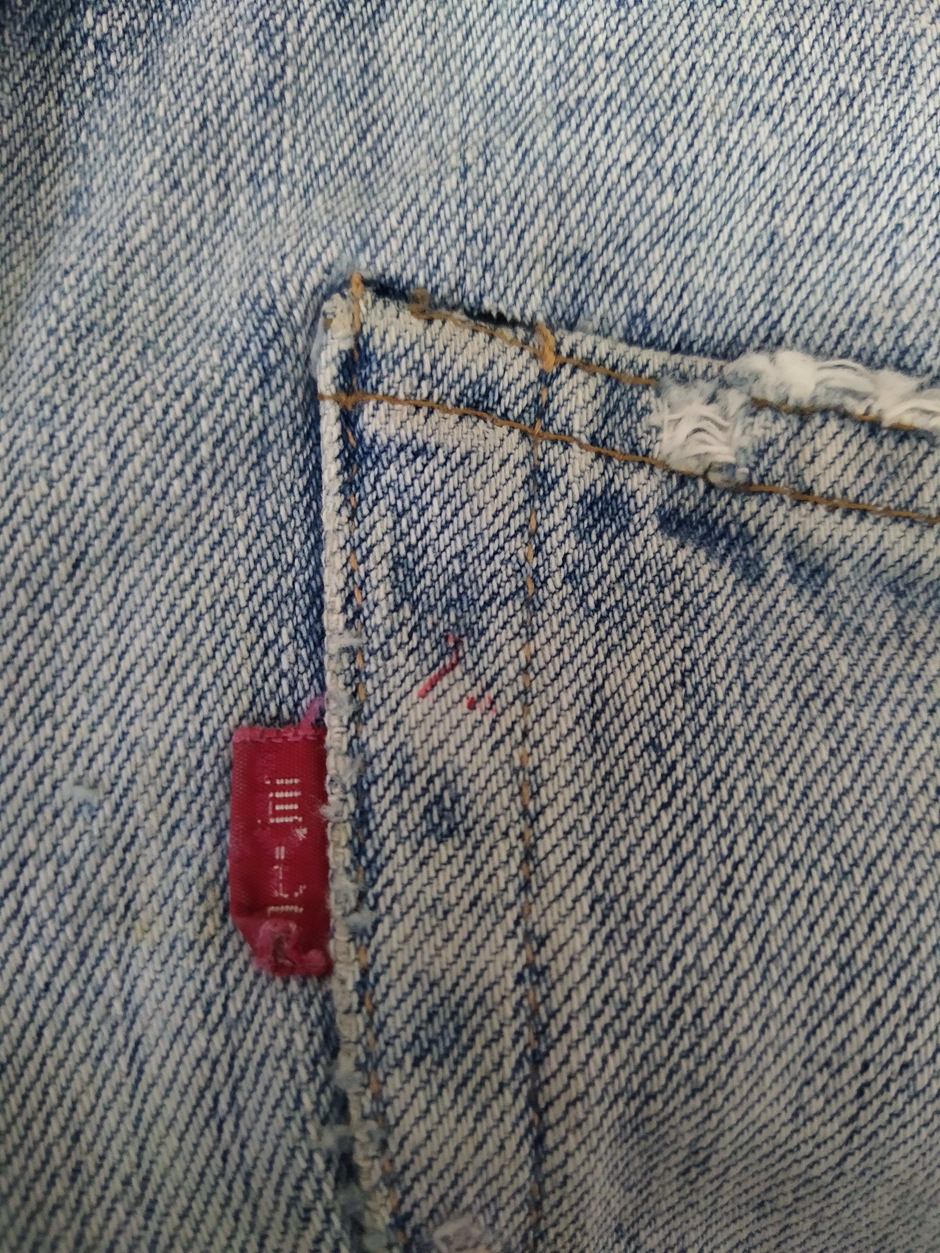Levi's × Vintage 90s LEVIS 501 BIG E DENIM SELVEDGE 555 USA (B259) Size US 30 / EU 46 - 15 Thumbnail