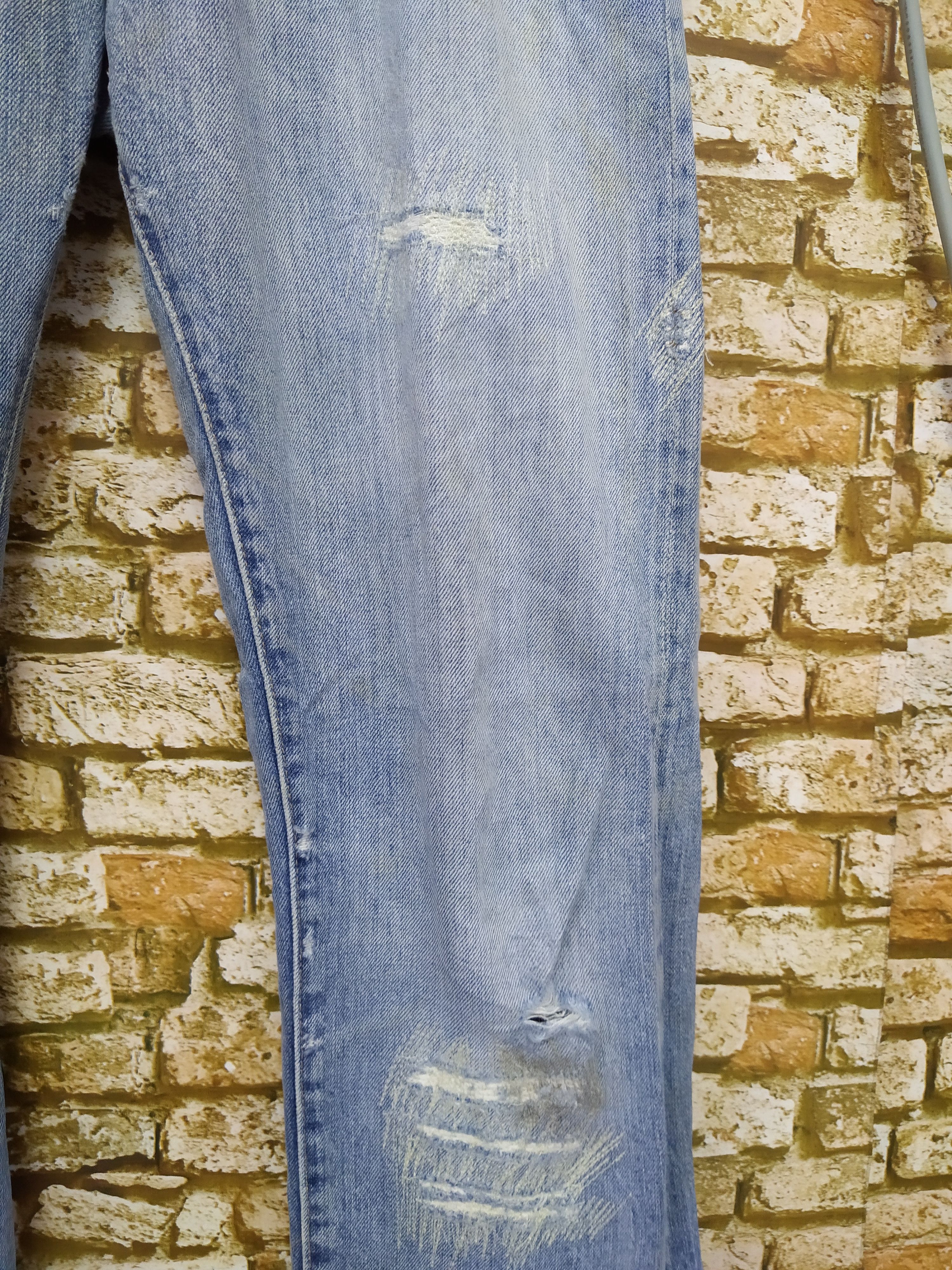 Levi's × Vintage 90s LEVIS 501 BIG E DENIM SELVEDGE 555 USA (B259) Size US 30 / EU 46 - 4 Thumbnail