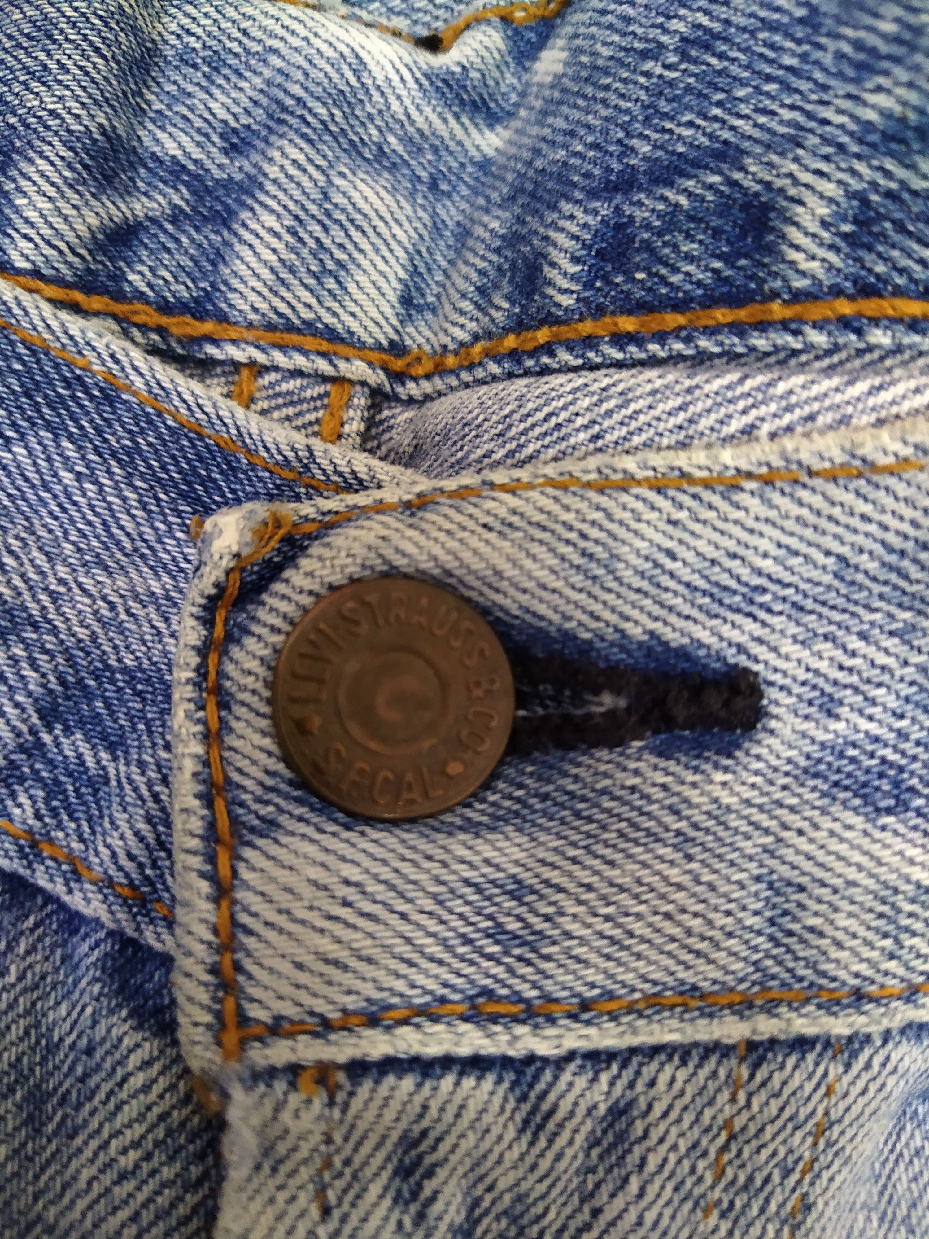 Levi's × Vintage 90s LEVIS 501 BIG E DENIM SELVEDGE 555 USA (B259) Size US 30 / EU 46 - 9 Thumbnail