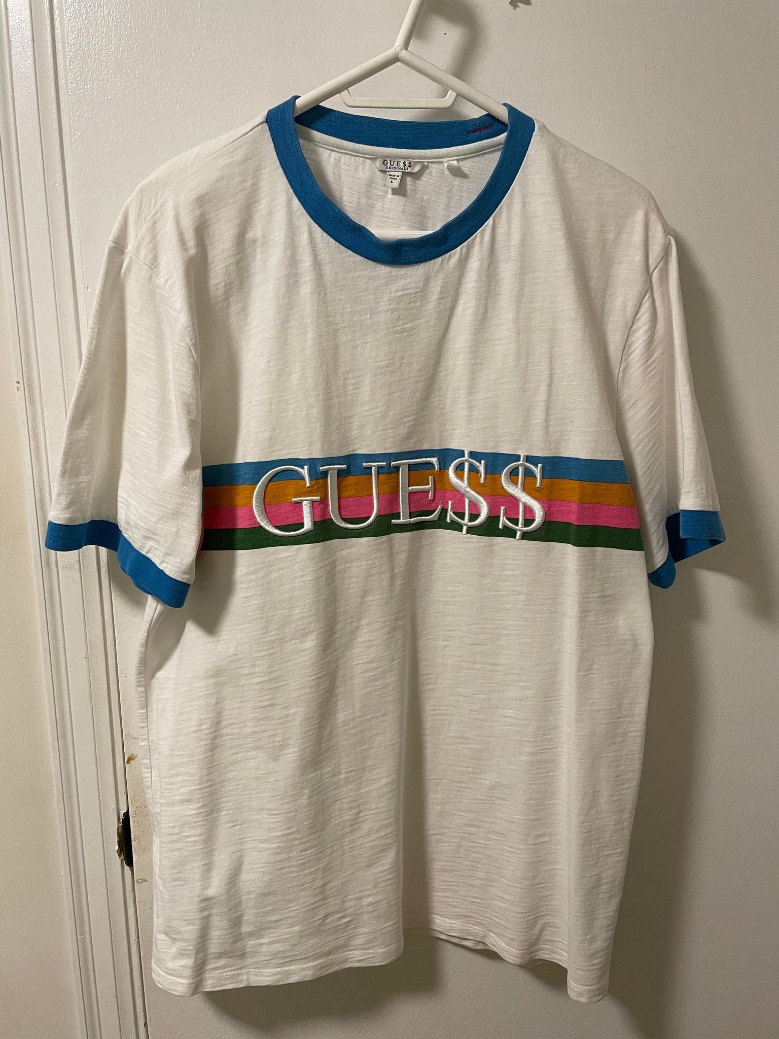 GUESS X ASAP ROCKY BLUE RINGER T SHIRT