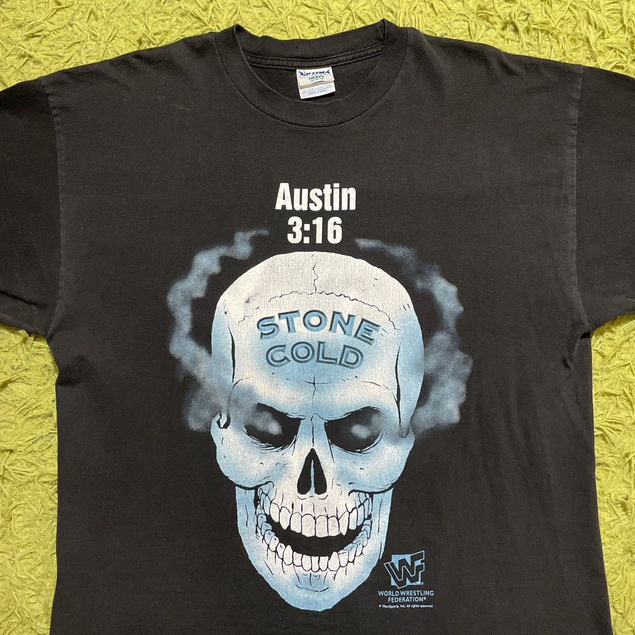 Vintage × WWF WWF Austin 3:16 smoking skull tee Size US XL / EU 56 / 4 - 2 Thumbnail
