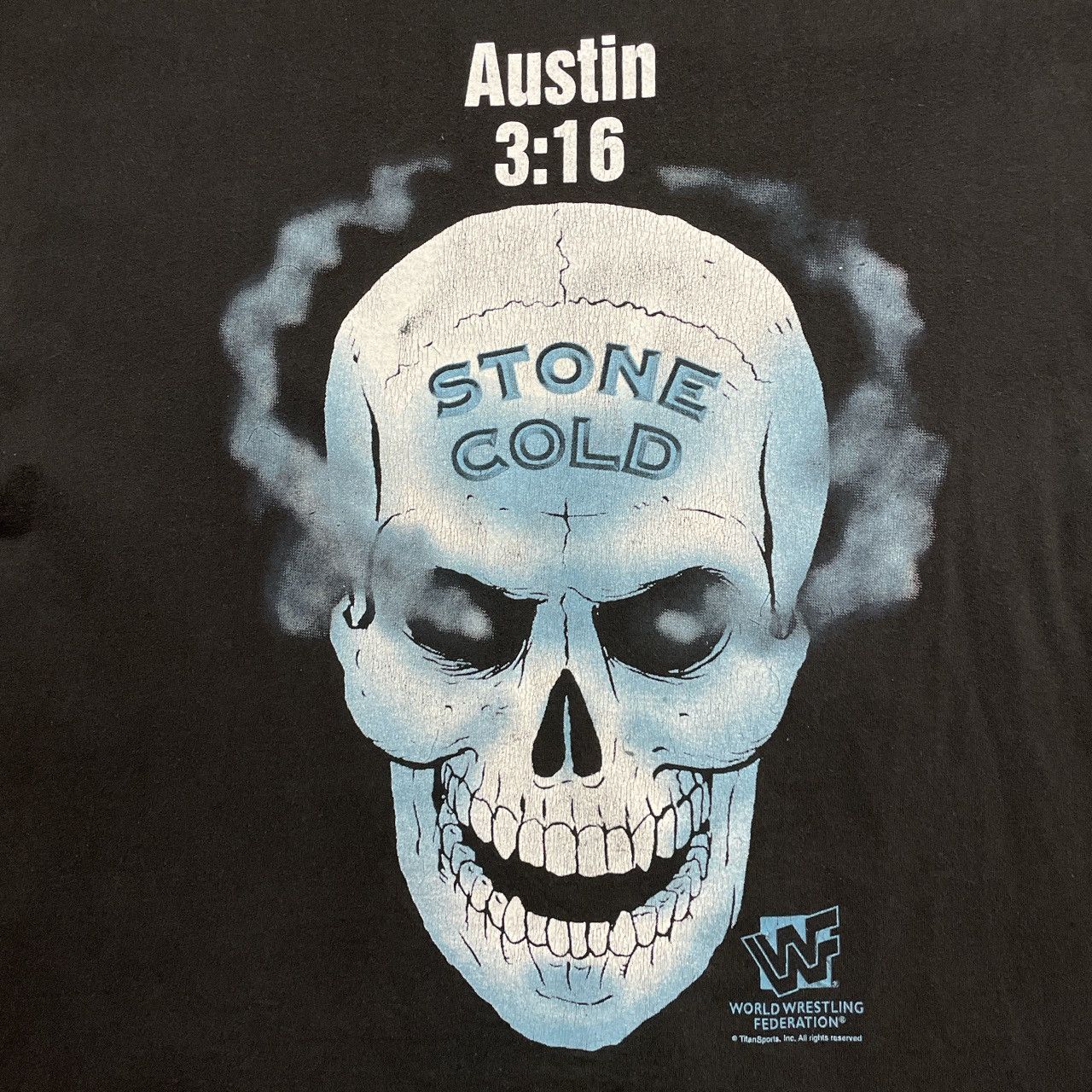 Vintage × WWF WWF Austin 3:16 smoking skull tee Size US XL / EU 56 / 4 - 3 Thumbnail