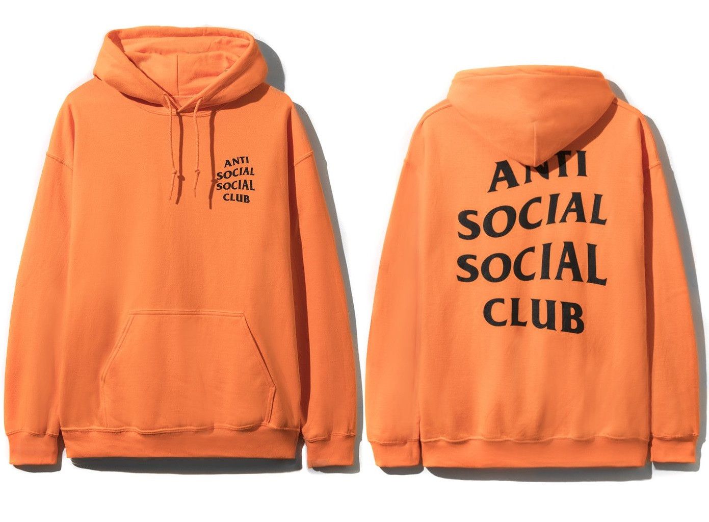 Anti social club orange hoodie online