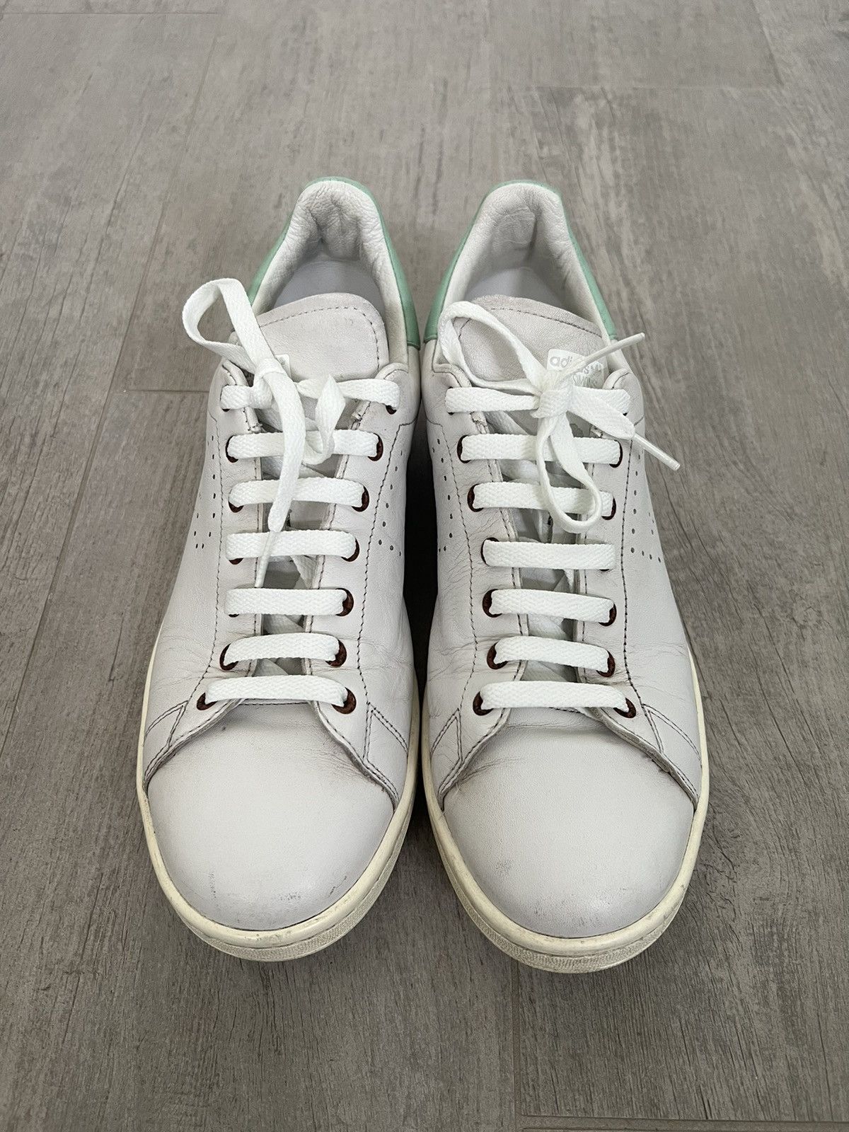 Adidas × Raf Simons Adidas Raf Simons Stan Smiths White / Mint Green - Size 11 Size US 11 / EU 44 - 4 Thumbnail