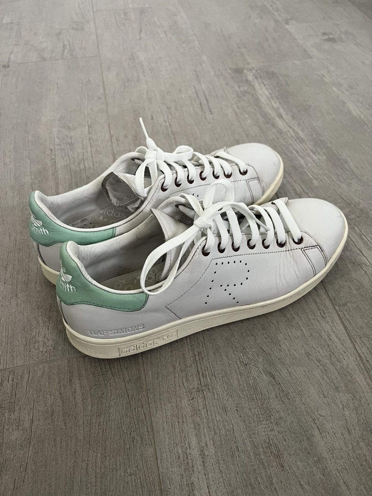 Adidas × Raf Simons Adidas Raf Simons Stan Smiths White / Mint Green - Size 11 Size US 11 / EU 44 - 1 Thumbnail