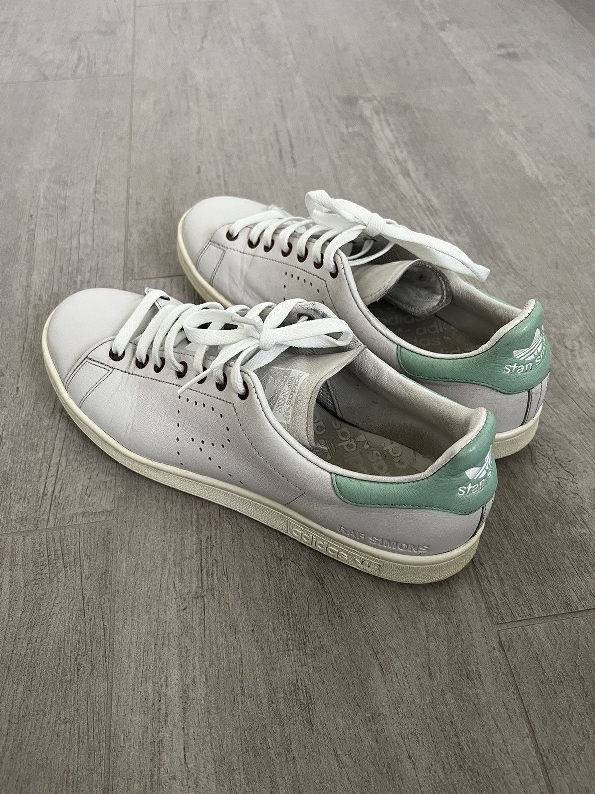 Adidas × Raf Simons Adidas Raf Simons Stan Smiths White / Mint Green - Size 11 Size US 11 / EU 44 - 2 Thumbnail
