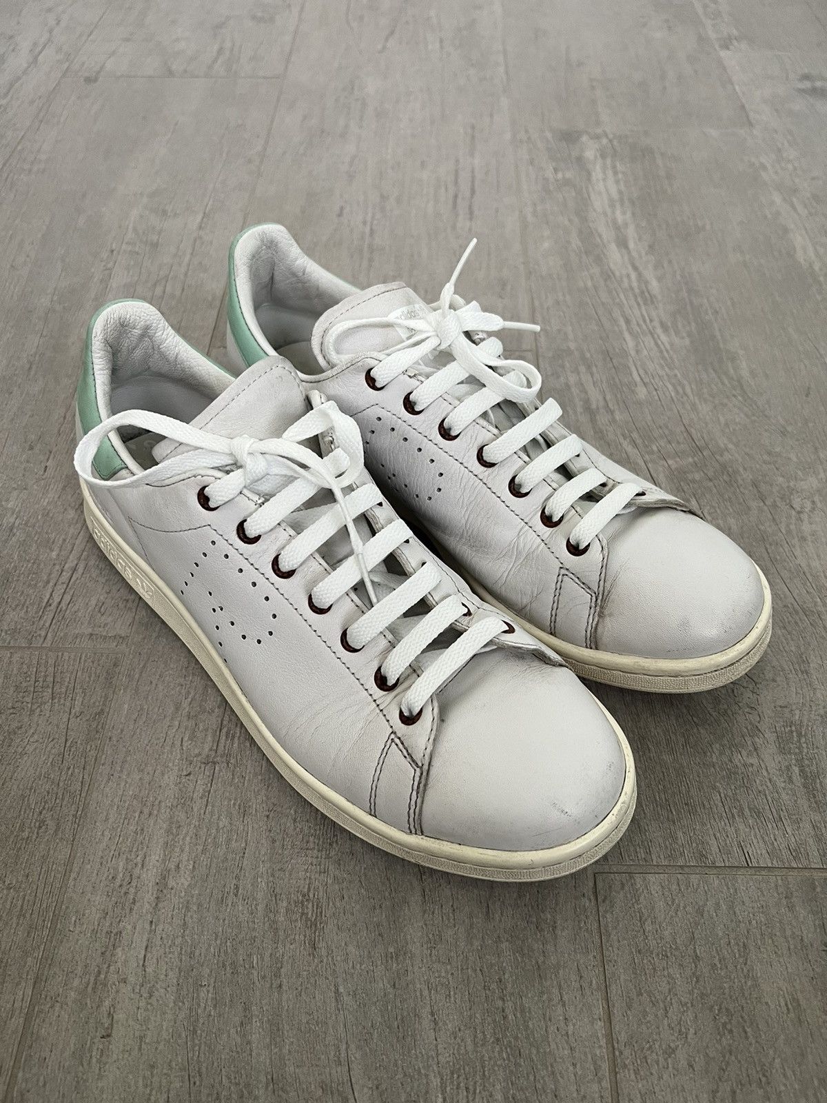 Adidas × Raf Simons Adidas Raf Simons Stan Smiths White / Mint Green - Size 11 Size US 11 / EU 44 - 3 Thumbnail