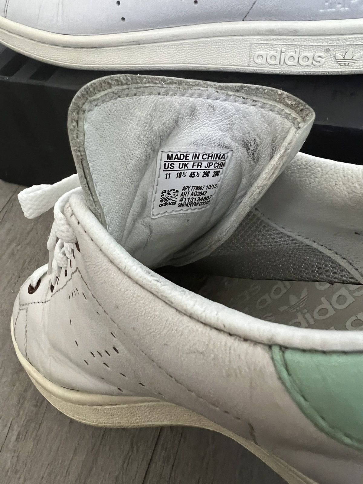 Adidas × Raf Simons Adidas Raf Simons Stan Smiths White / Mint Green - Size 11 Size US 11 / EU 44 - 12 Thumbnail