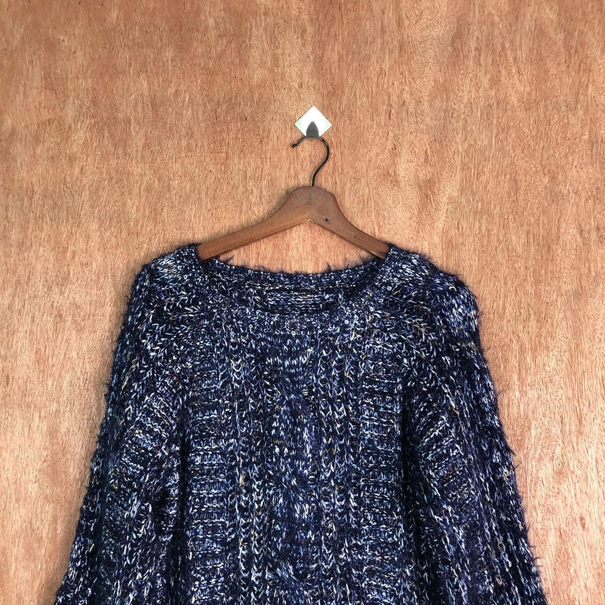 Japanese Brand Japanese brand Blue Shag Shaggy Fur Mohair Knitwear #6500 Size US M / EU 48-50 / 2 - 2 Thumbnail