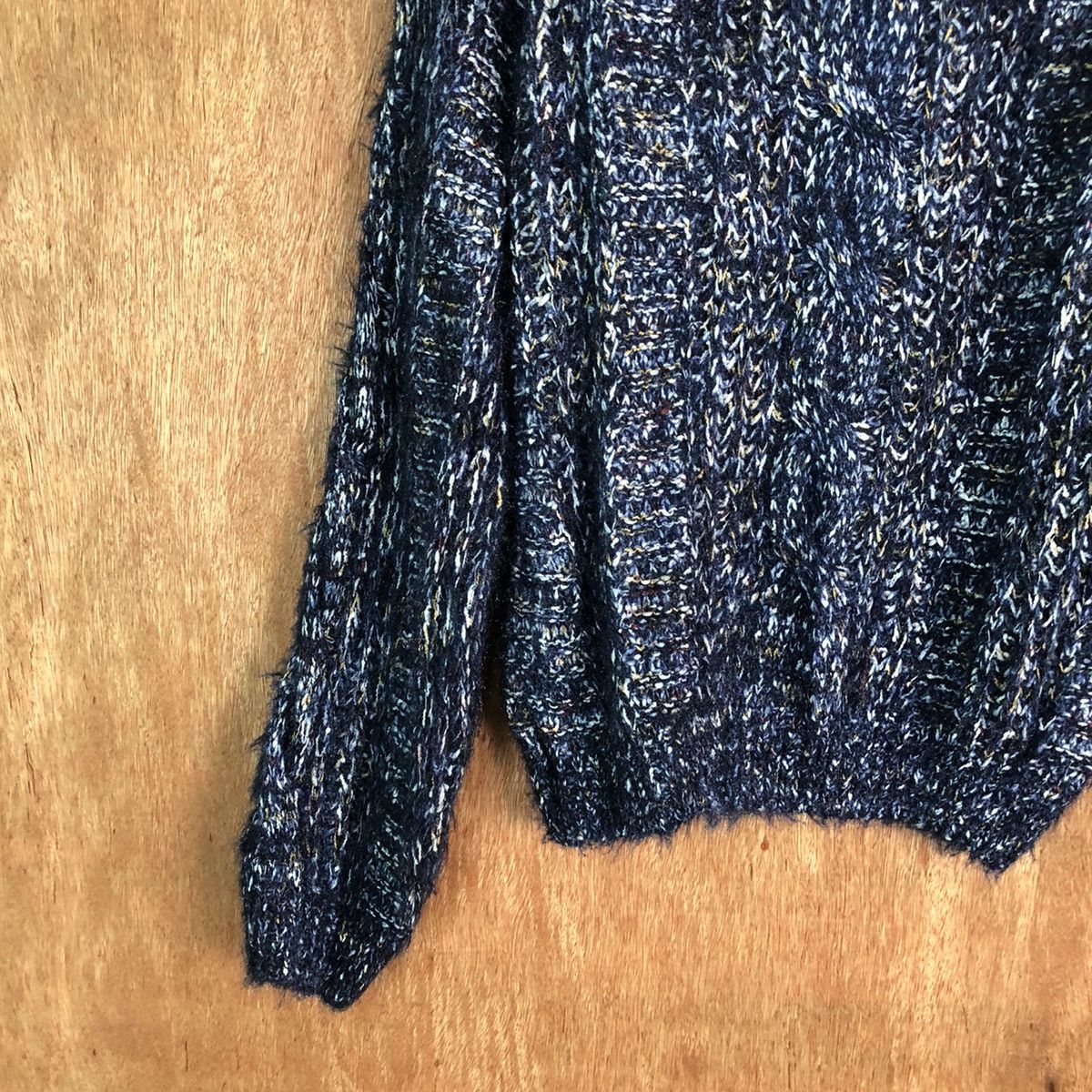 Japanese Brand Japanese brand Blue Shag Shaggy Fur Mohair Knitwear #6500 Size US M / EU 48-50 / 2 - 9 Thumbnail