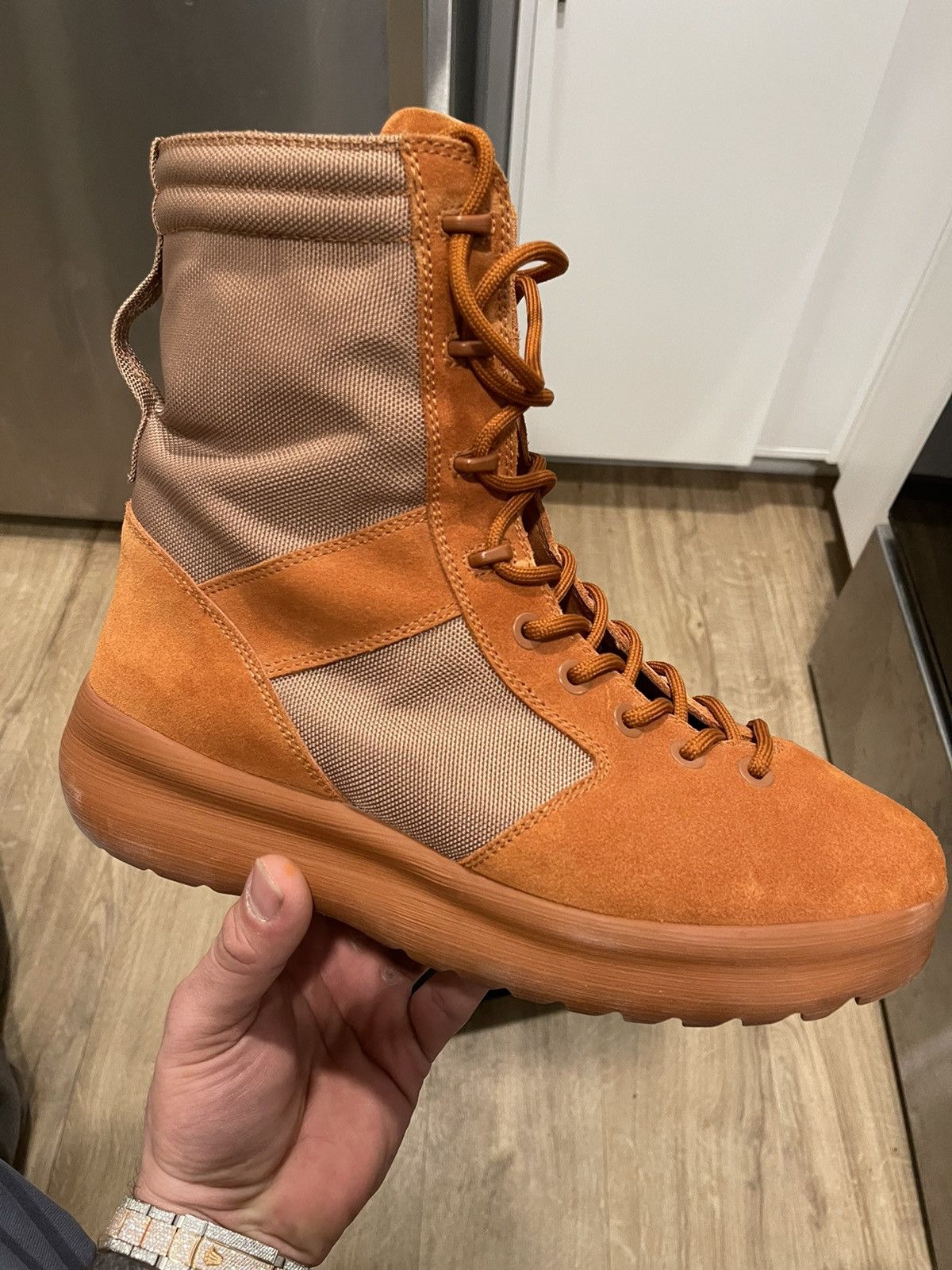 Yeezy Season Yeezy Season 3 Boot Burnt Sienna Orange Sz 12 45 VERY RARE Grailed