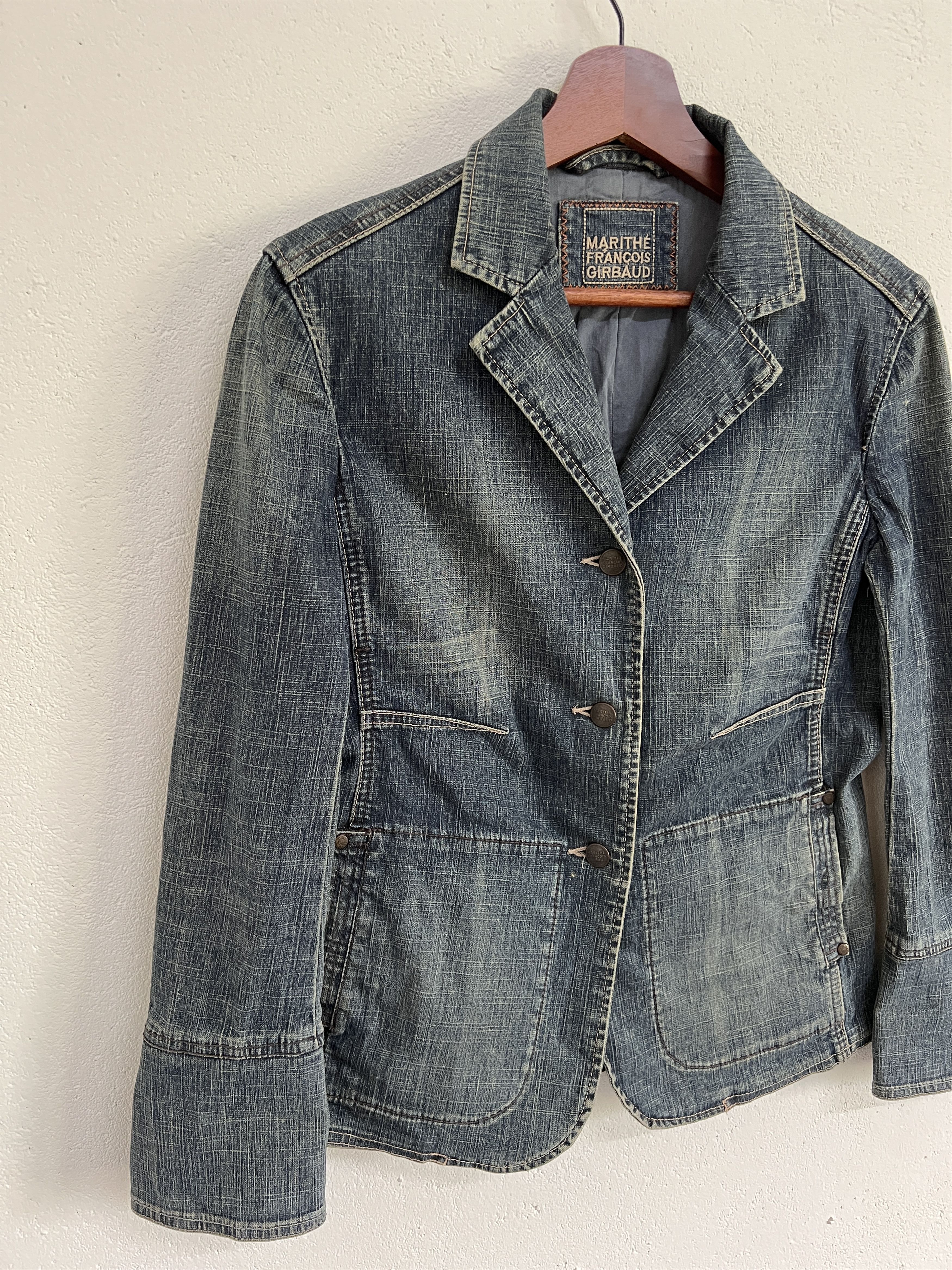 Marithe + Francois Girbaud 2000's Marithe Francois Girbaud Denim Jacket MFG Size S / US 4 / IT 40 - 2 Thumbnail
