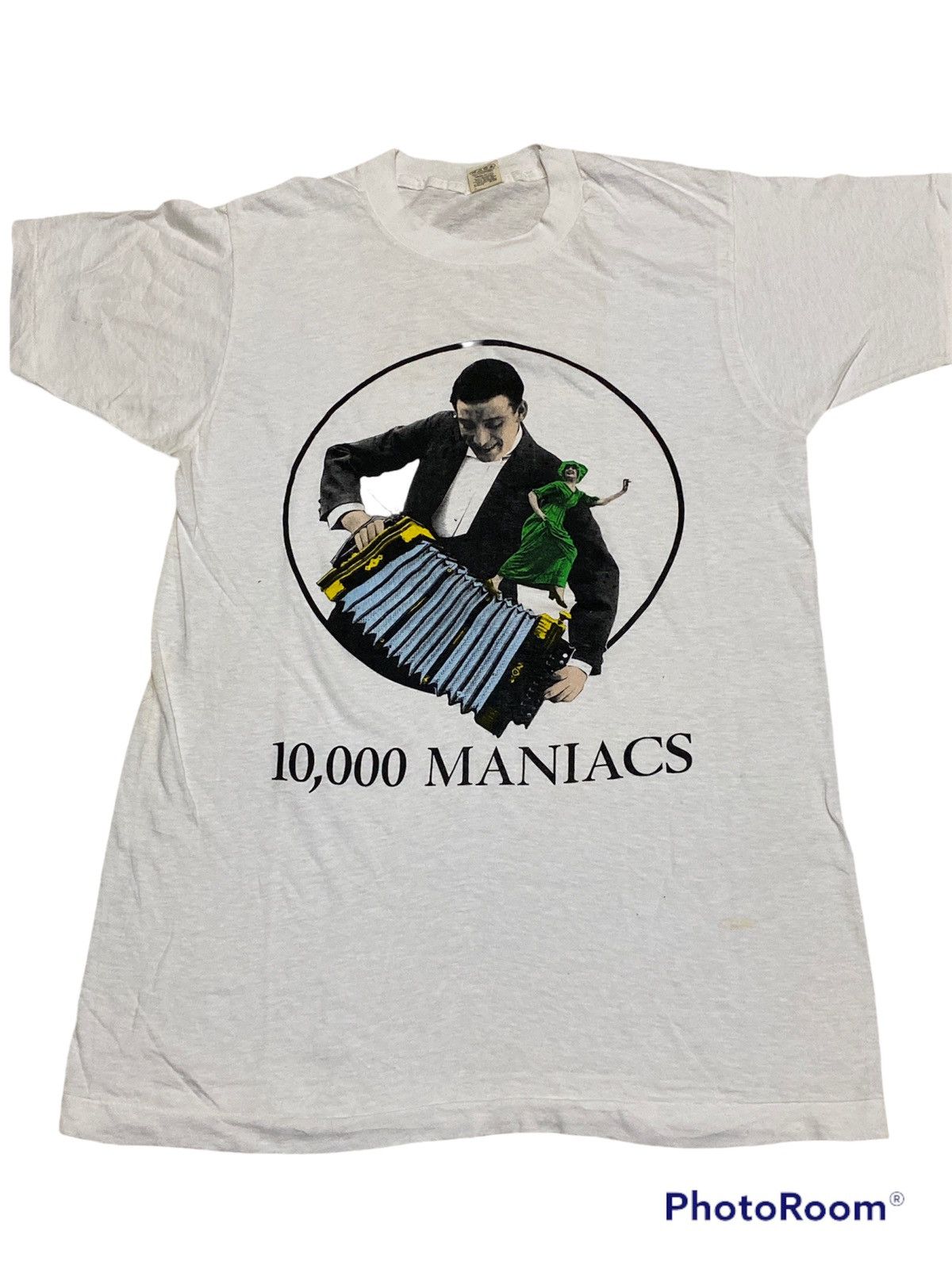 Band Tees Vintage 90s 10000 Maniacs Band T Shirt Bjork Size US S / EU 44-46 / 1 - 1 Thumbnail