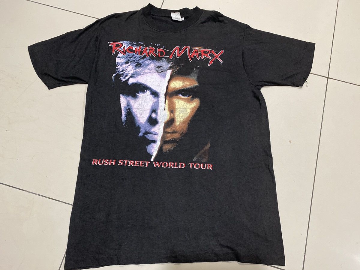 Band Tees Vintage 90s Richard Marx Rush Street World Tour T Shirt Rare Size US XL / EU 56 / 4 - 2 Thumbnail