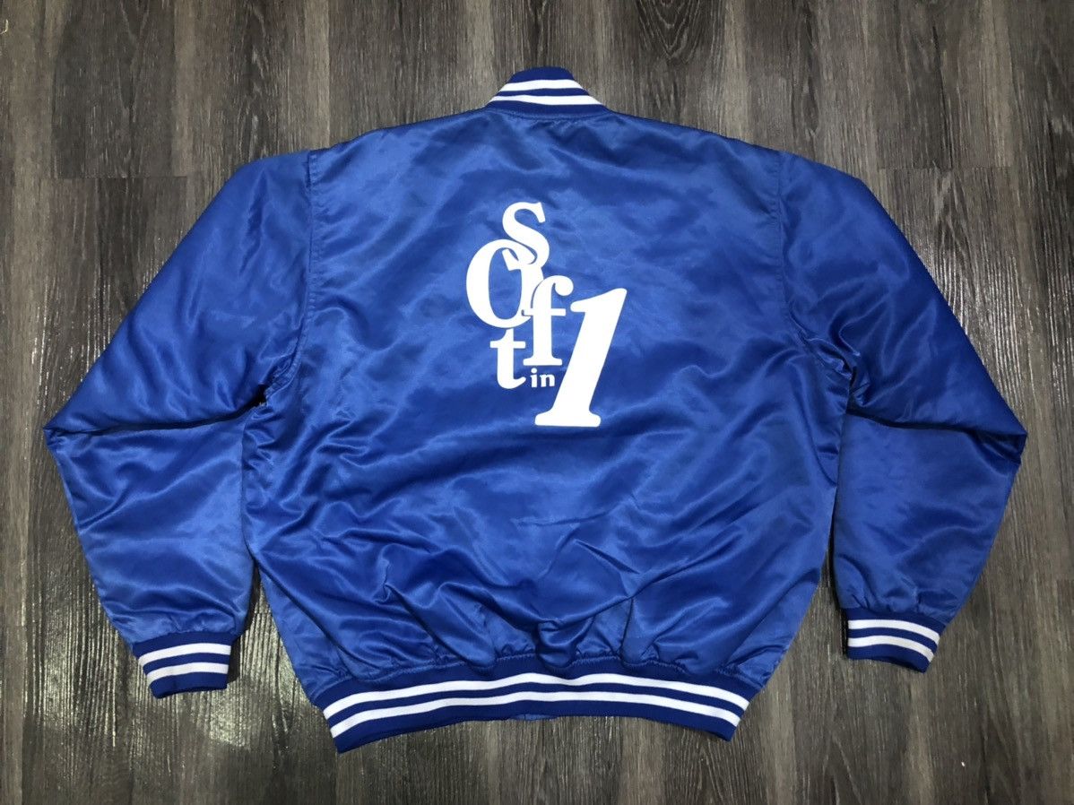 Vintage Deadstock Vtg Bomber Jacket Style Varsity Jacket Nice Design Size US L / EU 52-54 / 3 - 2 Thumbnail