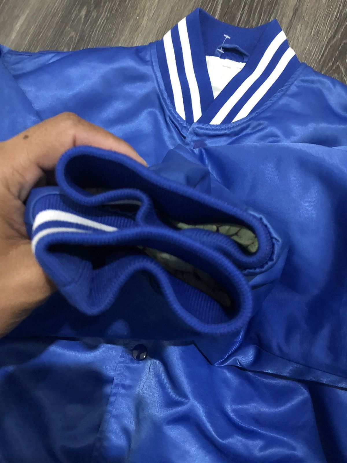 Vintage Deadstock Vtg Bomber Jacket Style Varsity Jacket Nice Design Size US L / EU 52-54 / 3 - 7 Thumbnail