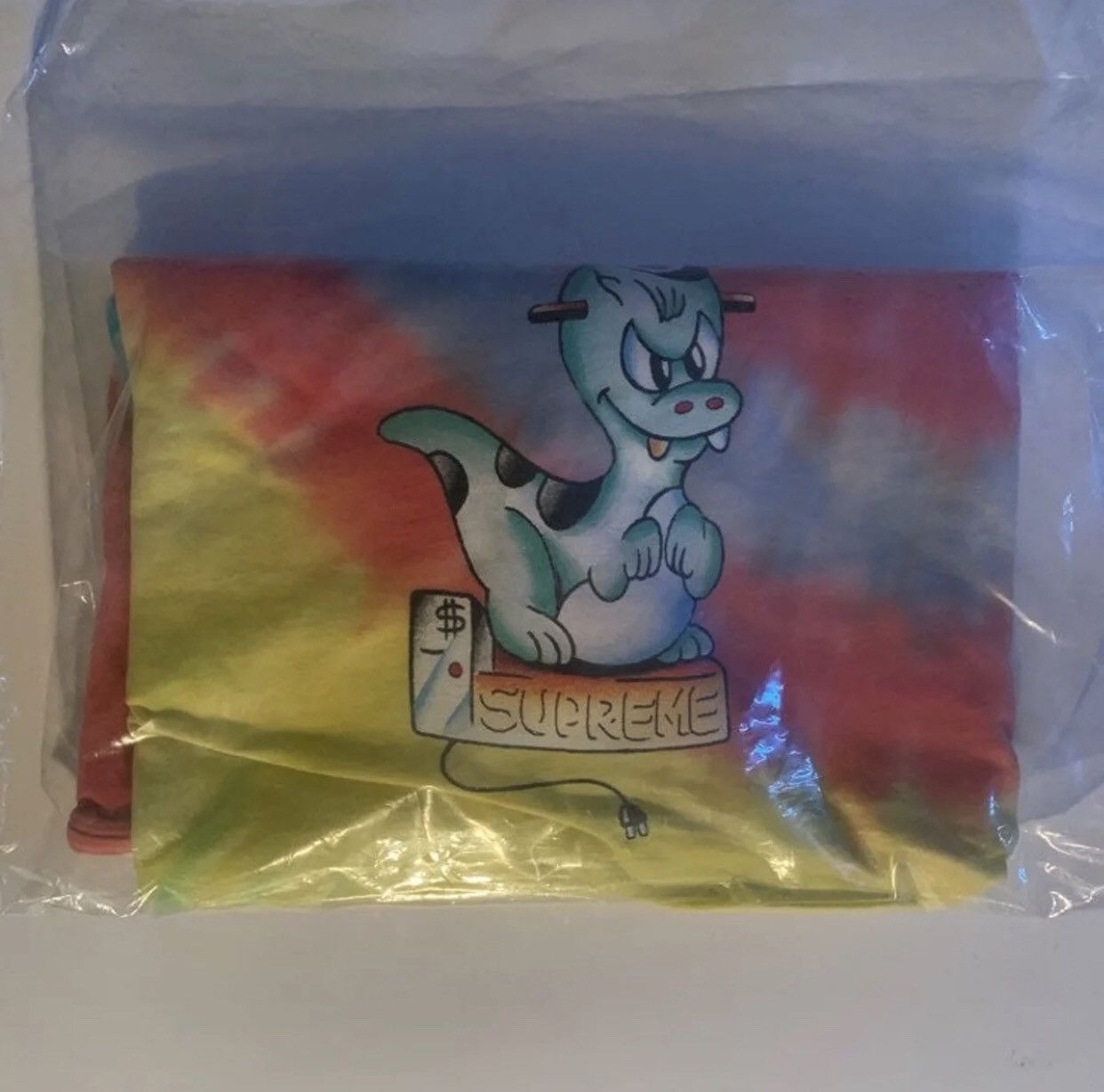 Online Supreme Dinosaur Tee Tie Dye Size M