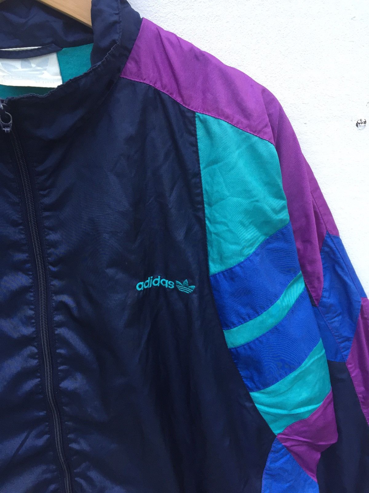 Adidas VINTAGE ADIDAS ORIGINALS SHELL JACKET WINDBREAKER SWEATER Size US XL / EU 56 / 4 - 8 Thumbnail