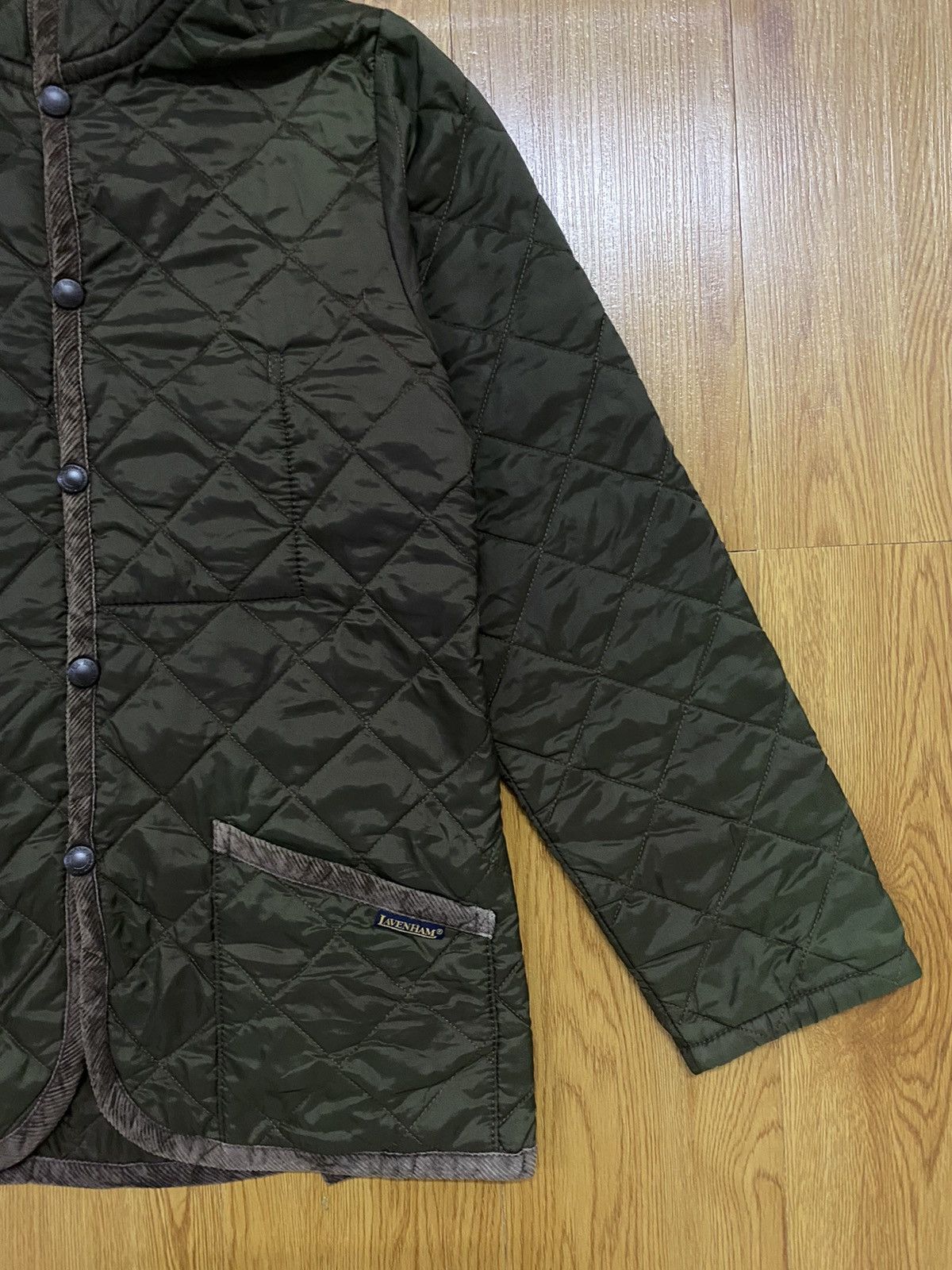 Lavenham × Vintage Lavenham Quilted Button Hoodie Jacket Size US S / EU 44-46 / 1 - 4 Thumbnail