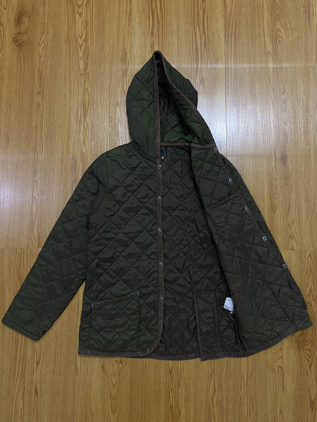 Lavenham × Vintage Lavenham Quilted Button Hoodie Jacket Size US S / EU 44-46 / 1 - 3 Thumbnail