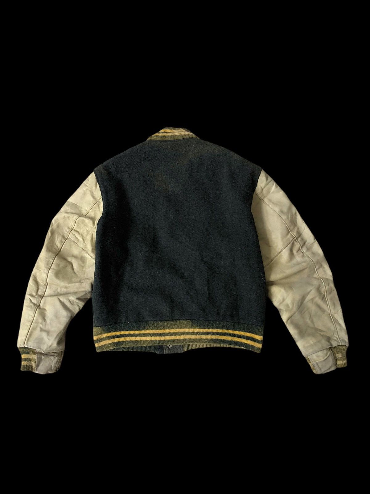 Golden Bear 80s Golden Bear 🇺🇸 Leather Sleeve Varsity Jacket Size US M / EU 48-50 / 2 - 4 Thumbnail