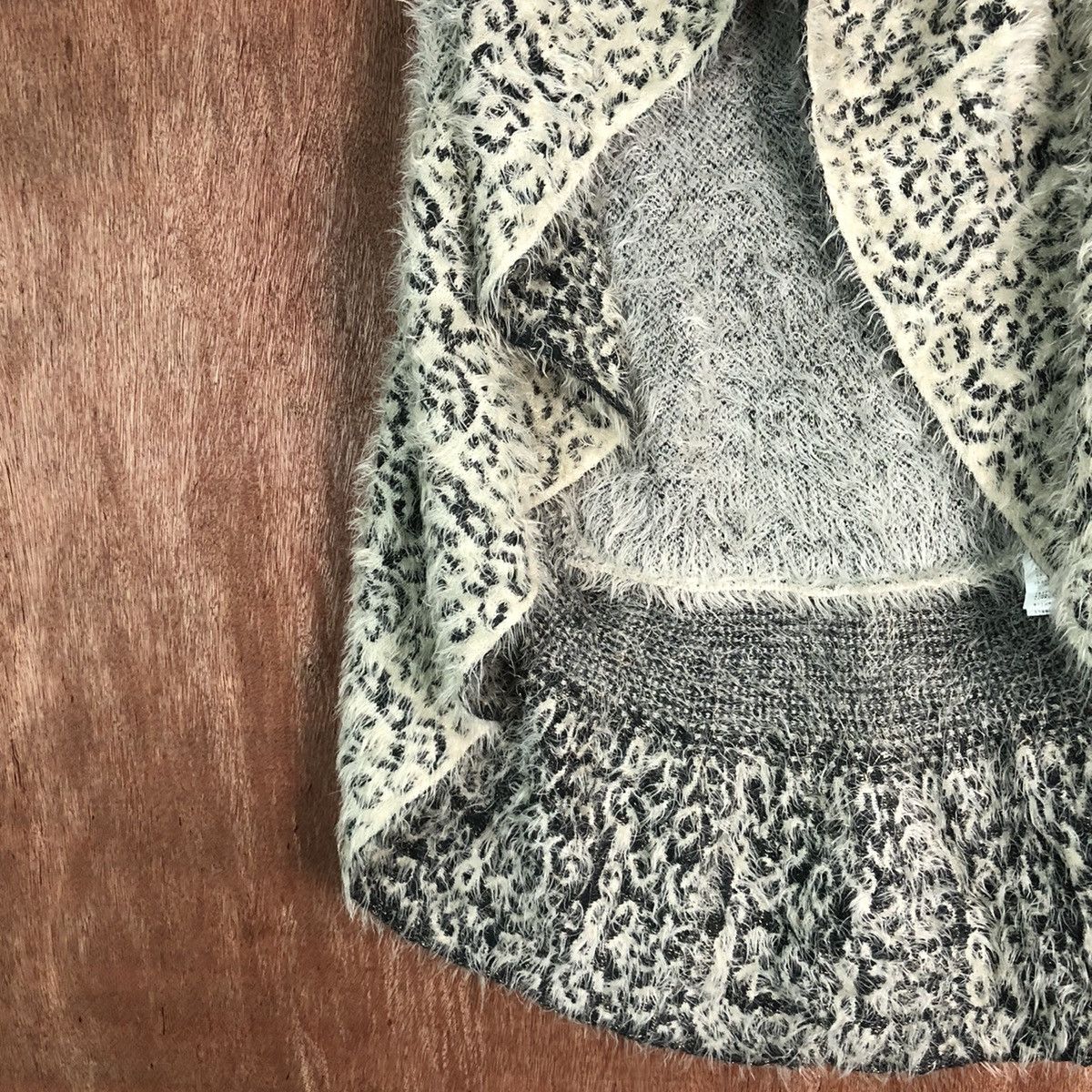 Homespun Knitwear × Japanese Brand Free Size !!Sarisa Shag Shaggy Fur Mohair Knitwear #6492 Size US S / EU 44-46 / 1 - 8 Thumbnail