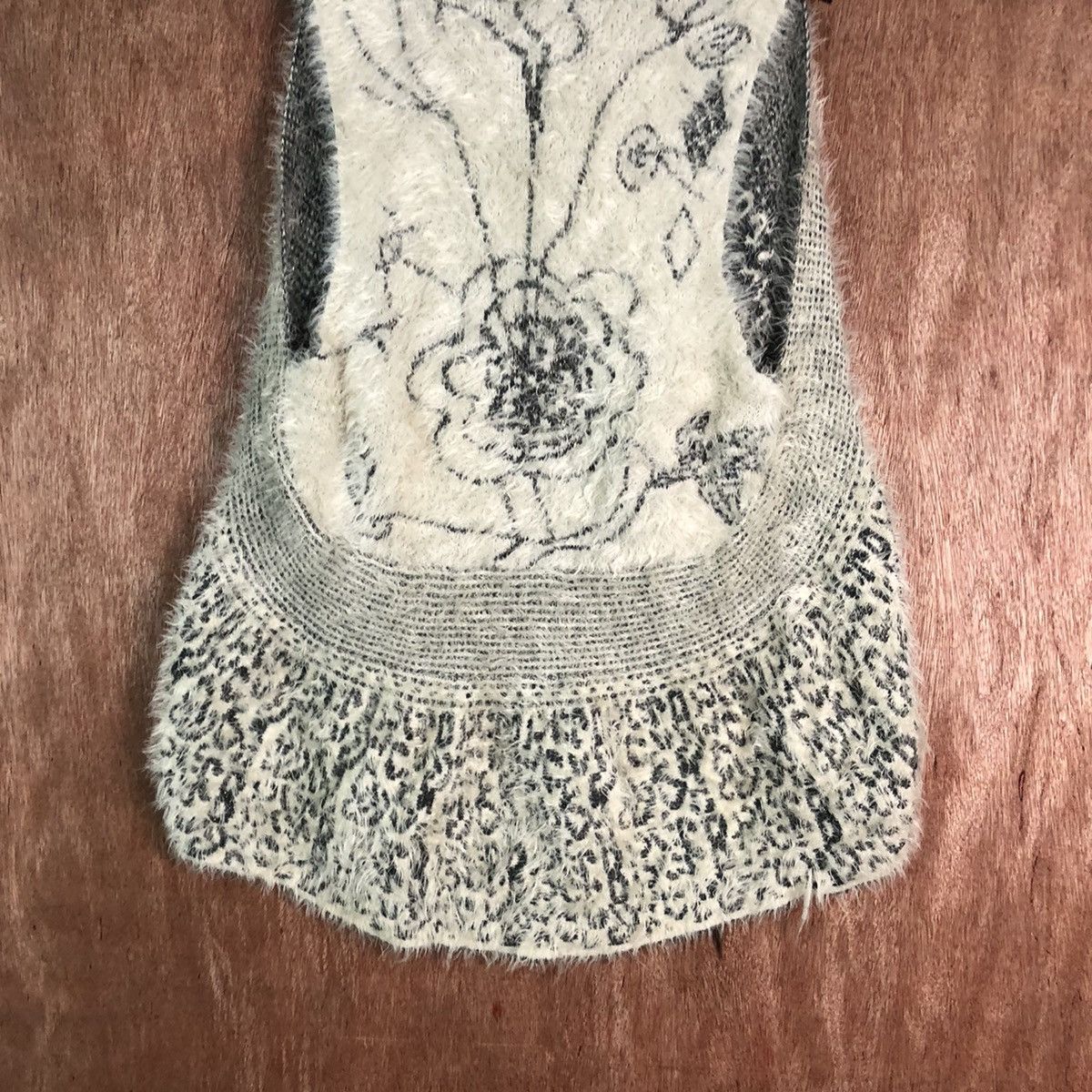 Homespun Knitwear × Japanese Brand Free Size !!Sarisa Shag Shaggy Fur Mohair Knitwear #6492 Size US S / EU 44-46 / 1 - 3 Thumbnail