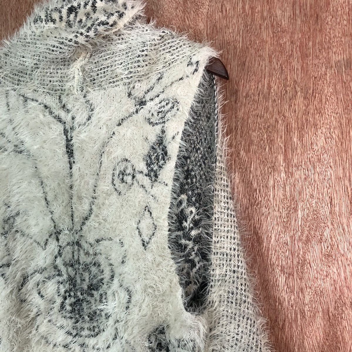 Homespun Knitwear × Japanese Brand Free Size !!Sarisa Shag Shaggy Fur Mohair Knitwear #6492 Size US S / EU 44-46 / 1 - 6 Thumbnail