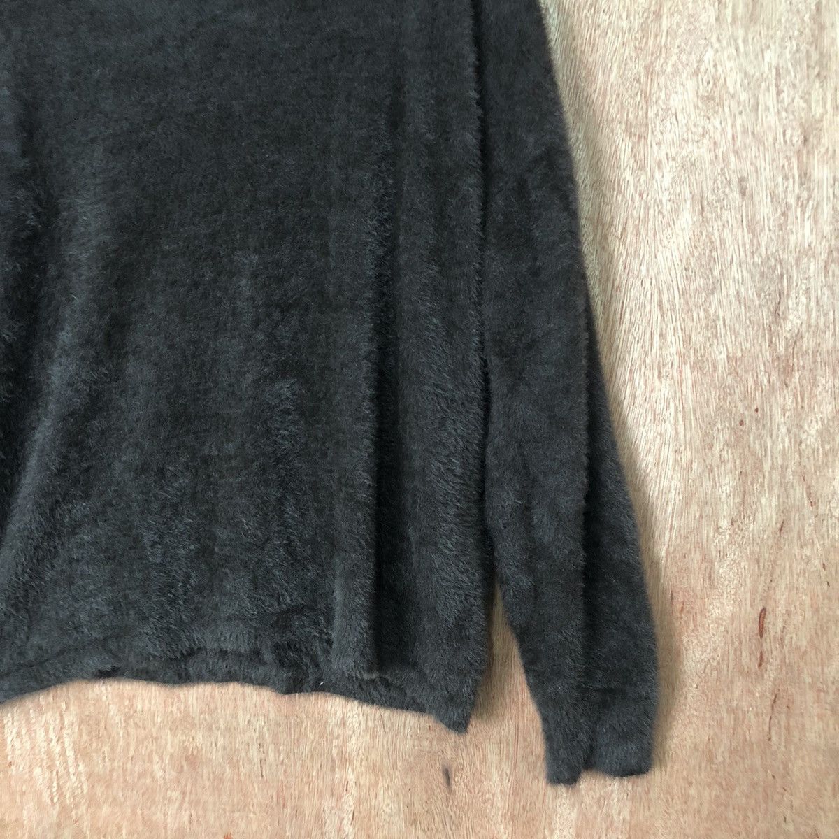 Japanese Brand GRL Black Shag Shaggy Fur Mohair Knitwear #6464 Size US M / EU 48-50 / 2 - 5 Thumbnail