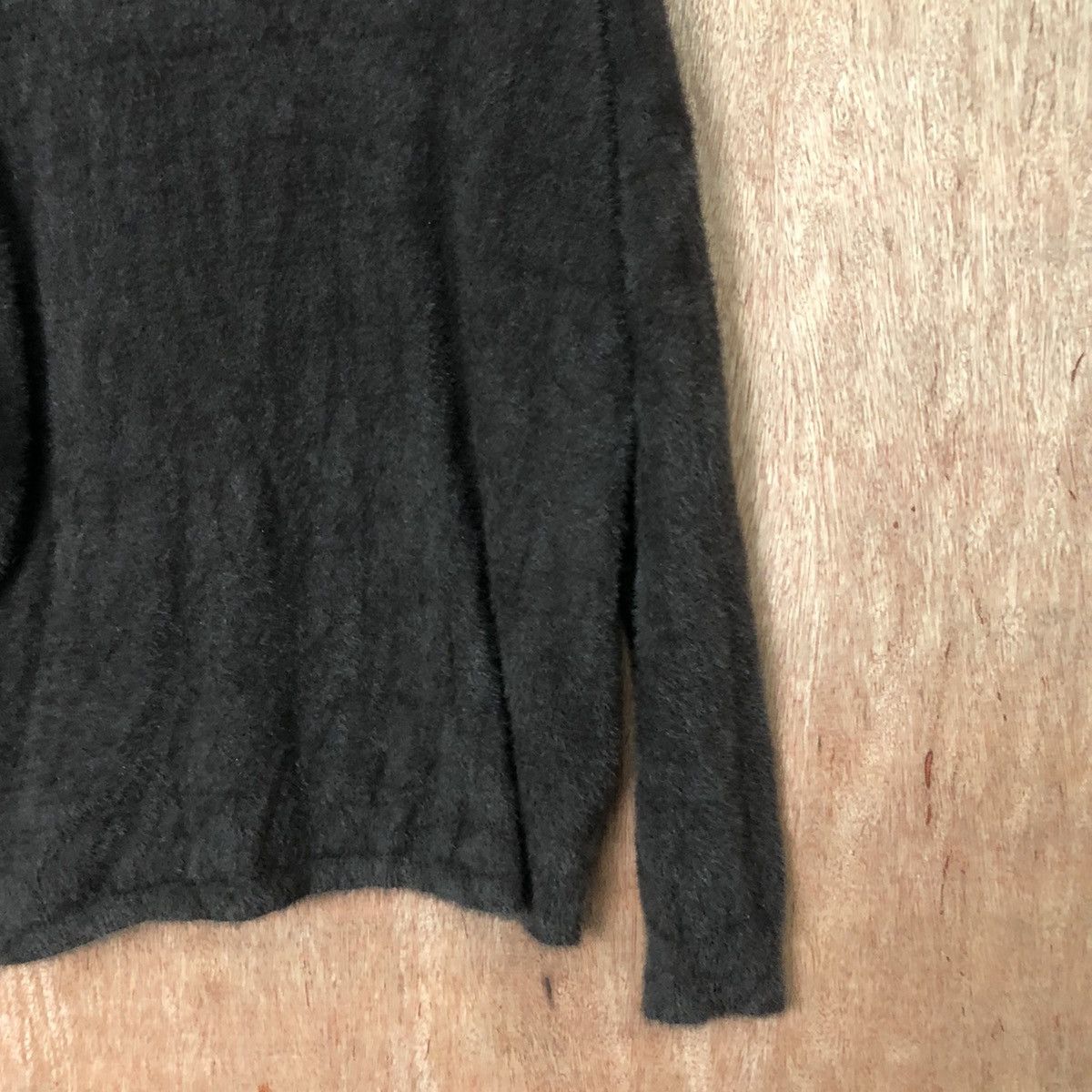 Japanese Brand GRL Black Shag Shaggy Fur Mohair Knitwear #6464 Size US M / EU 48-50 / 2 - 9 Thumbnail