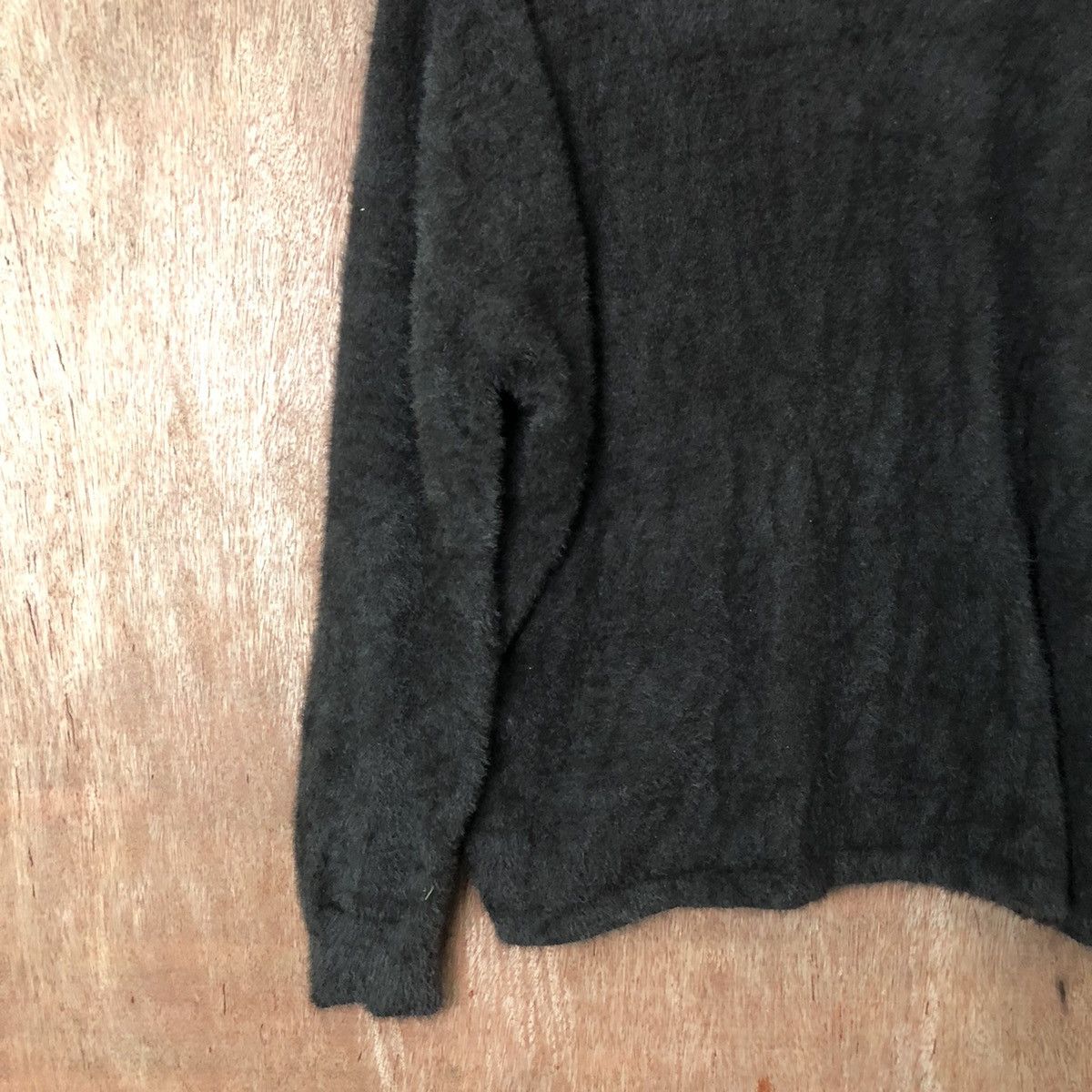 Japanese Brand GRL Black Shag Shaggy Fur Mohair Knitwear #6464 Size US M / EU 48-50 / 2 - 8 Thumbnail