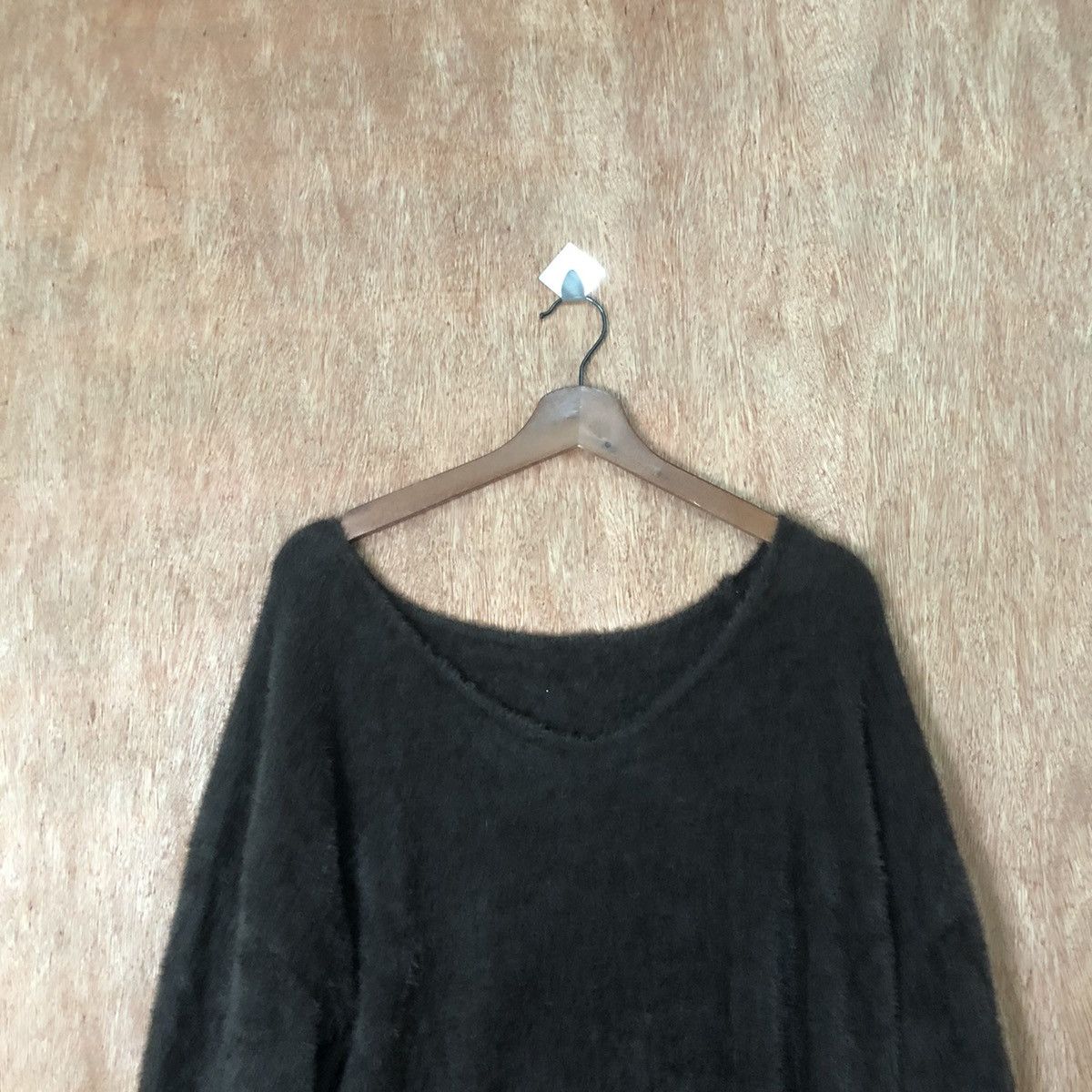 Japanese Brand GRL Black Shag Shaggy Fur Mohair Knitwear #6464 Size US M / EU 48-50 / 2 - 2 Thumbnail