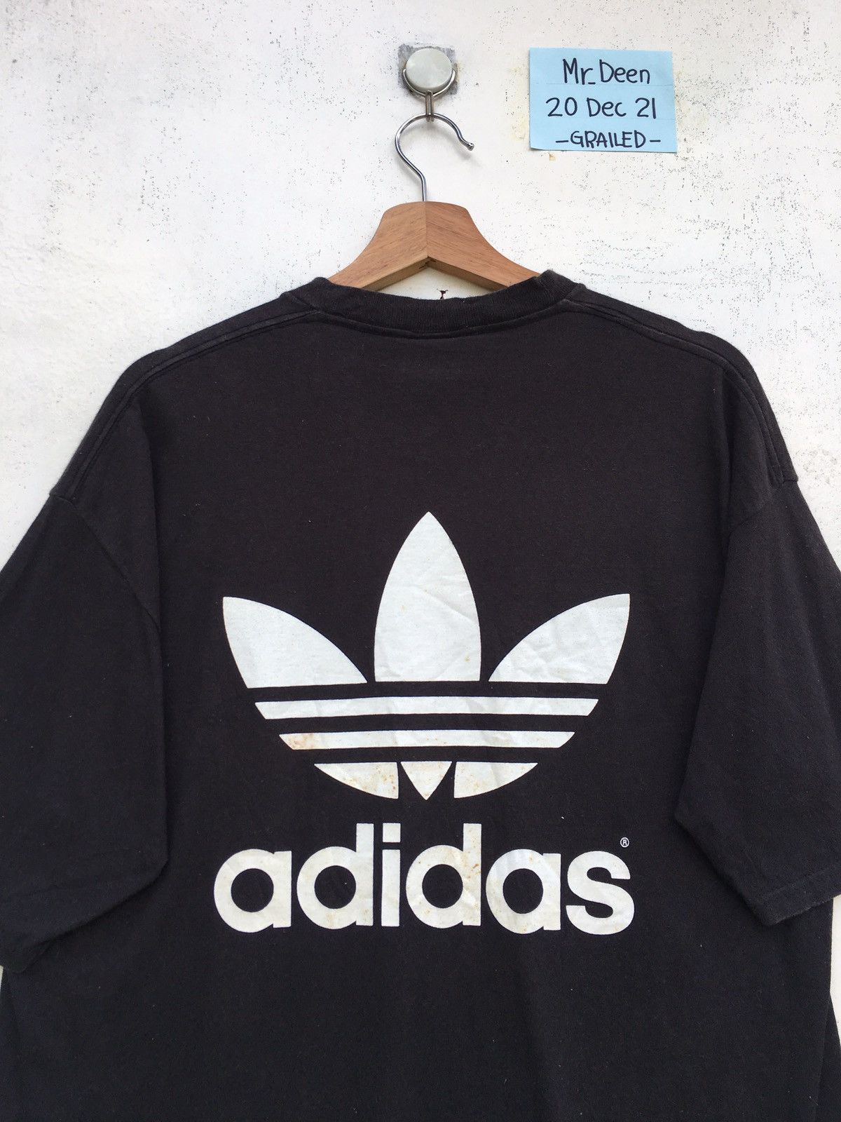 Adidas Rare Vintage Adidas Big Logo Tshirt Size US M / EU 48-50 / 2 - 1 Thumbnail