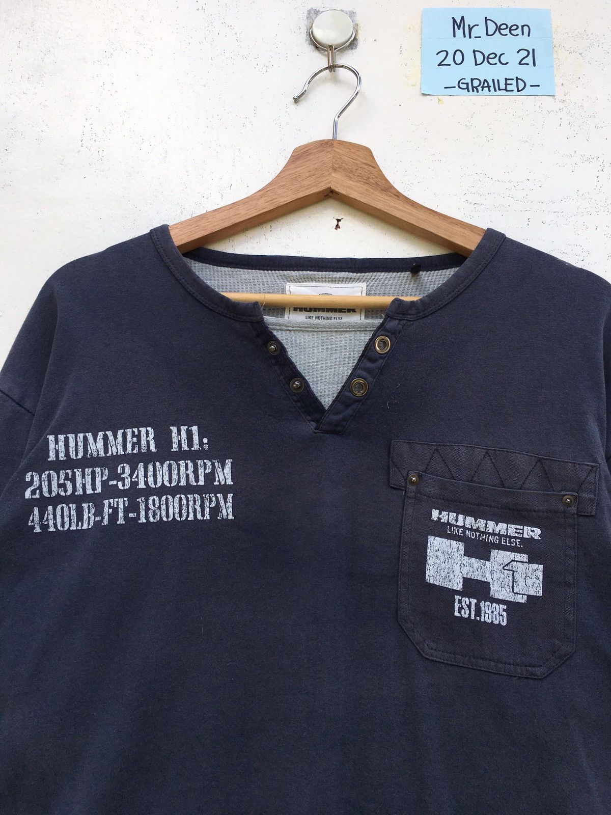 Vintage Rare Vintage Hummer Longsleeve Shirt Size US L / EU 52-54 / 3 - 14 Thumbnail