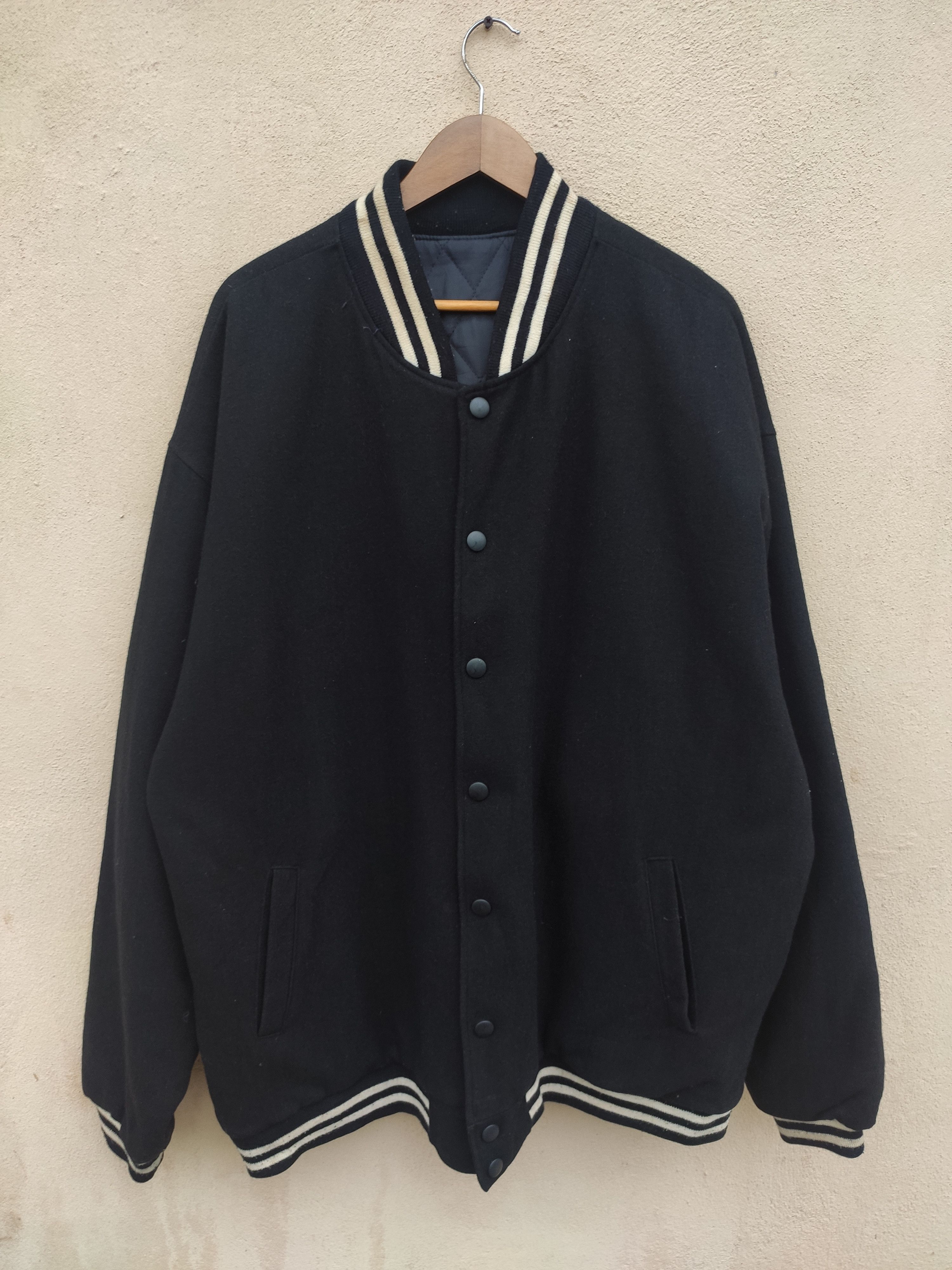 Vintage Vintage Varsity Jacket plain Size US XL / EU 56 / 4 - 1 Thumbnail