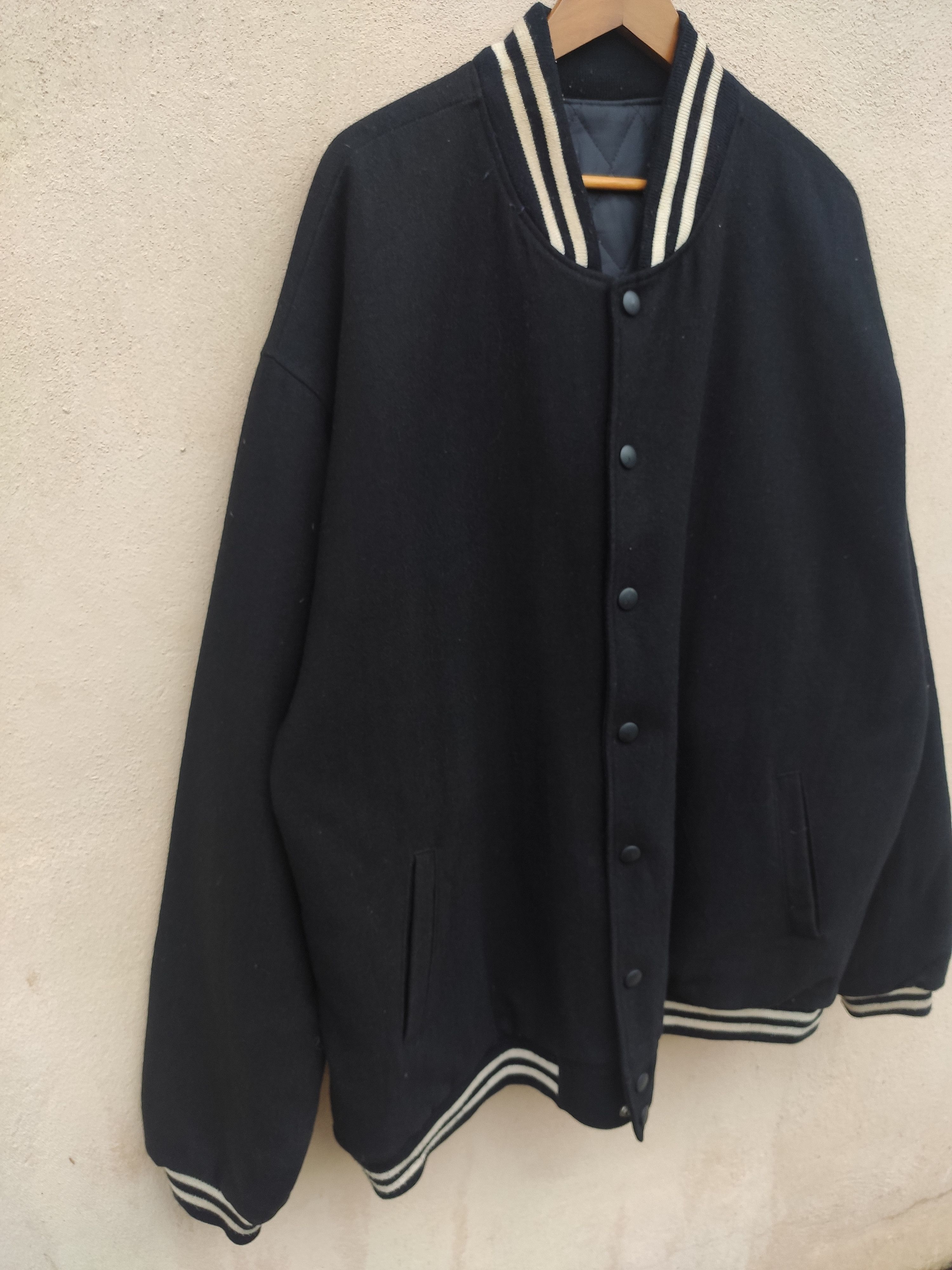 Vintage Vintage Varsity Jacket plain Size US XL / EU 56 / 4 - 3 Thumbnail