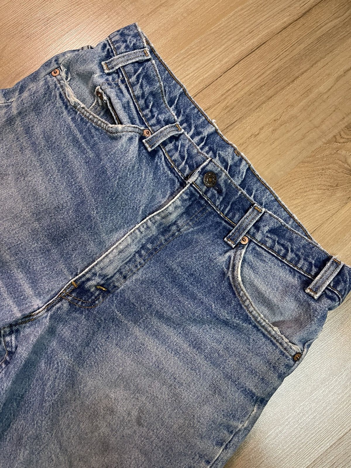 Levi's × Vintage Vintage Distressed Levis 517 jeans w 34 Size US 34 / EU 50 - 3 Thumbnail