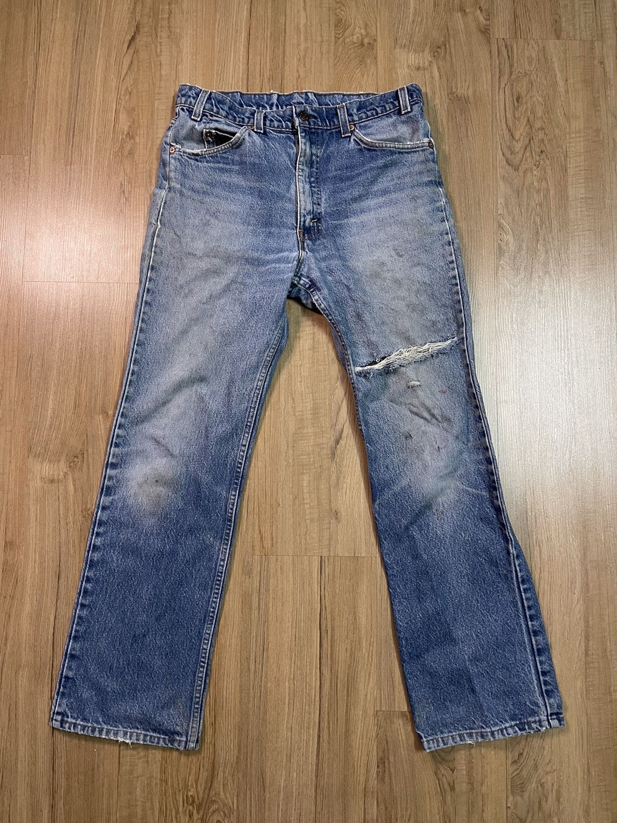 Levi's × Vintage Vintage Distressed Levis 517 jeans w 34 Size US 34 / EU 50 - 1 Thumbnail
