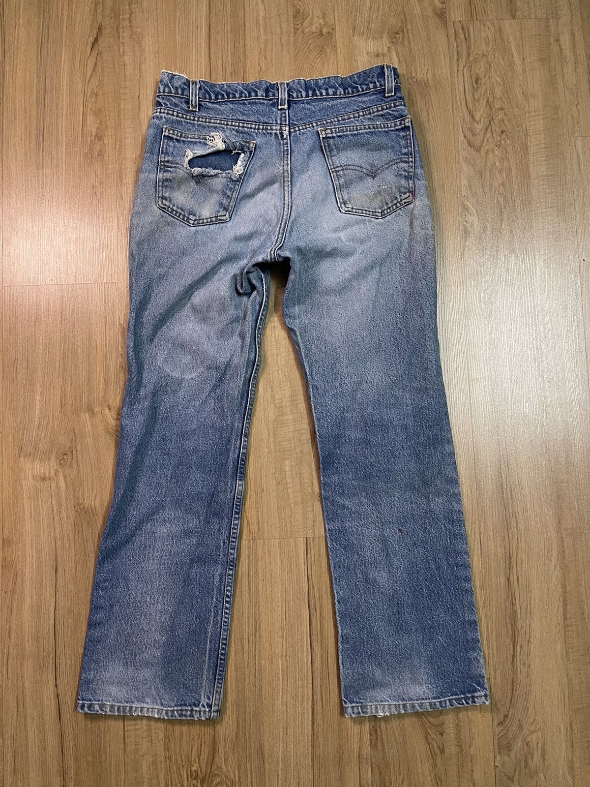 Levi's × Vintage Vintage Distressed Levis 517 jeans w 34 Size US 34 / EU 50 - 6 Thumbnail