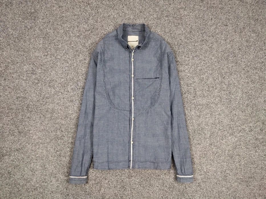 Japanese Brand Vintage Balance Co Button Up Salvage Shirt made in Japan Size US M / EU 48-50 / 2 - 1 Thumbnail