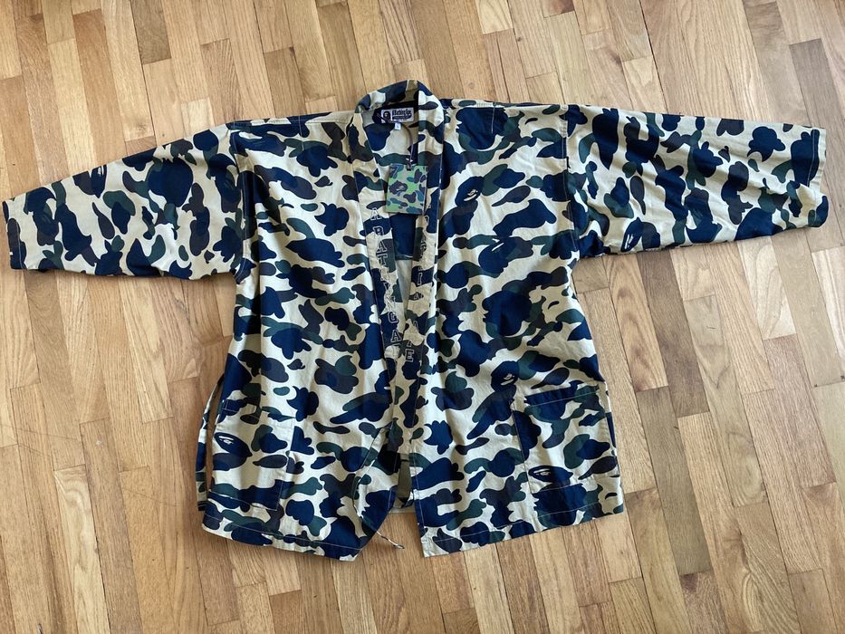 Bape A Bathing Ape BAPE Camo Kimono | Grailed