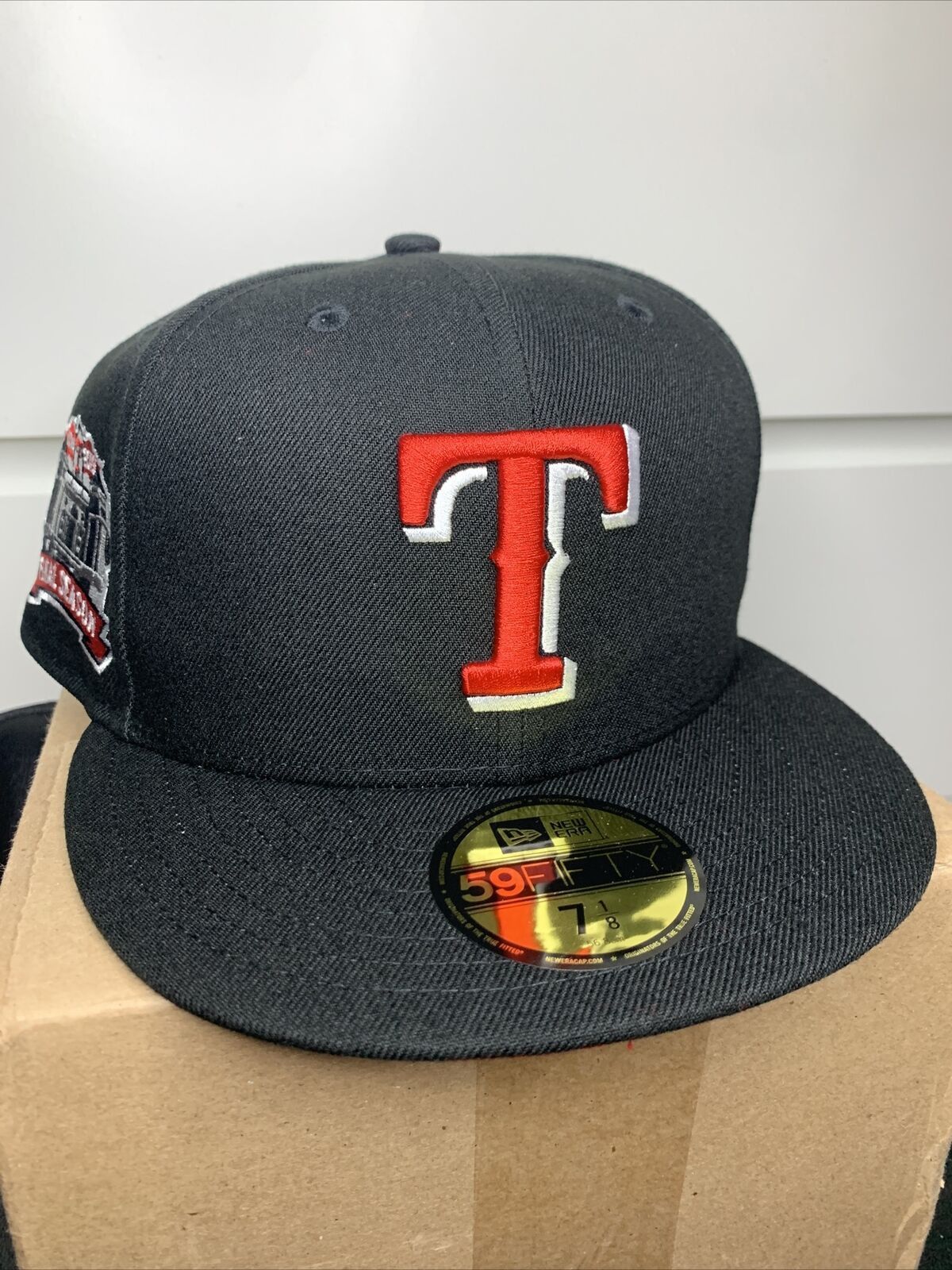 Hats × New Era 7 1/8 - Texas Rangers Final Season LV Red Topperz Black ...