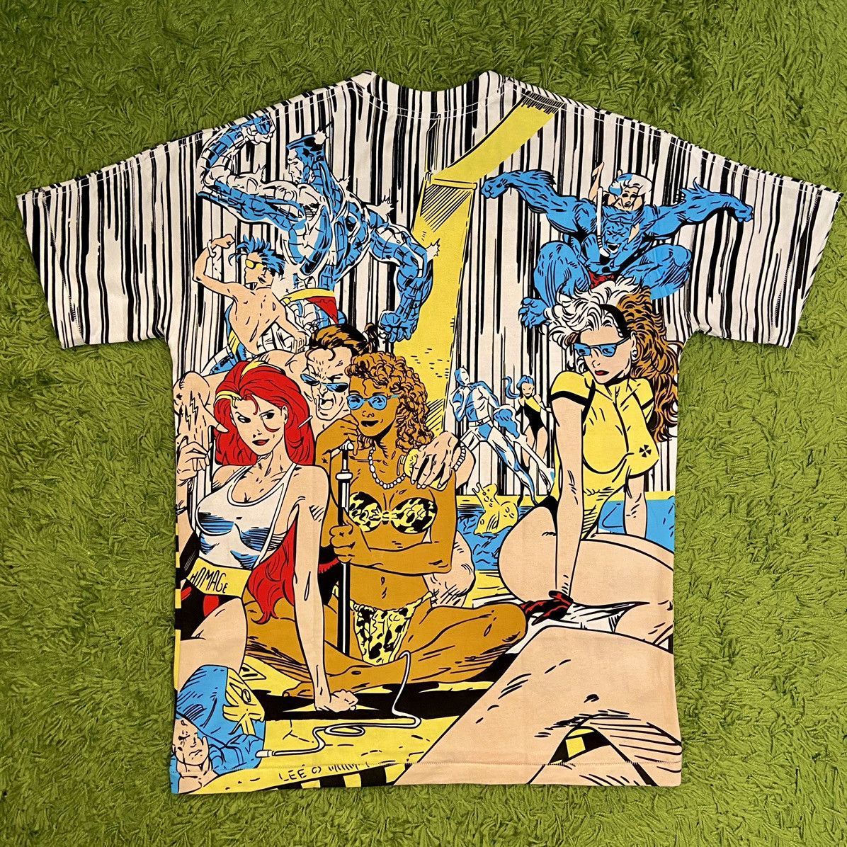 Marvel Comics Marvel XMen Swimsuit Edition Mega Print Shirt! Serious AOP Grailed
