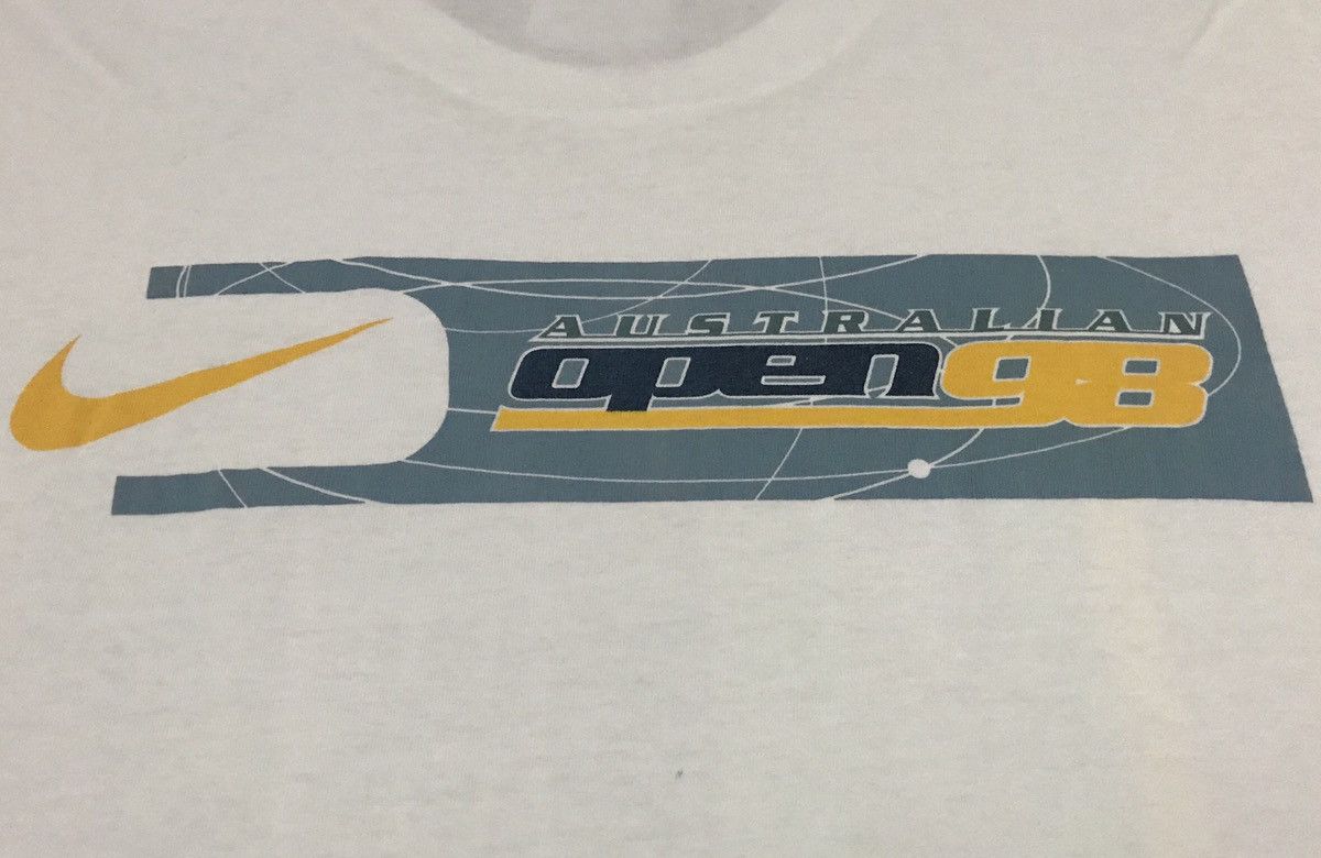 Nike × Vintage Vintage Nike Pete Sampras Australian Open 1998 Tshirt Size US M / EU 48-50 / 2 - 7 Thumbnail