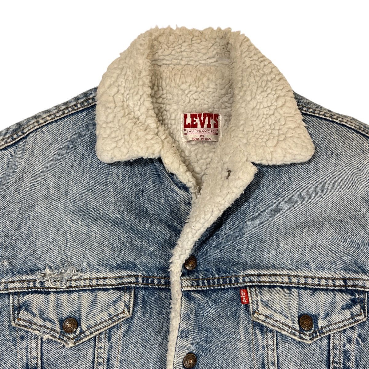 Levi's × Vintage Vintage Levi’s Sherpa Lined Denim Jacket Size US S / EU 44-46 / 1 - 2 Thumbnail